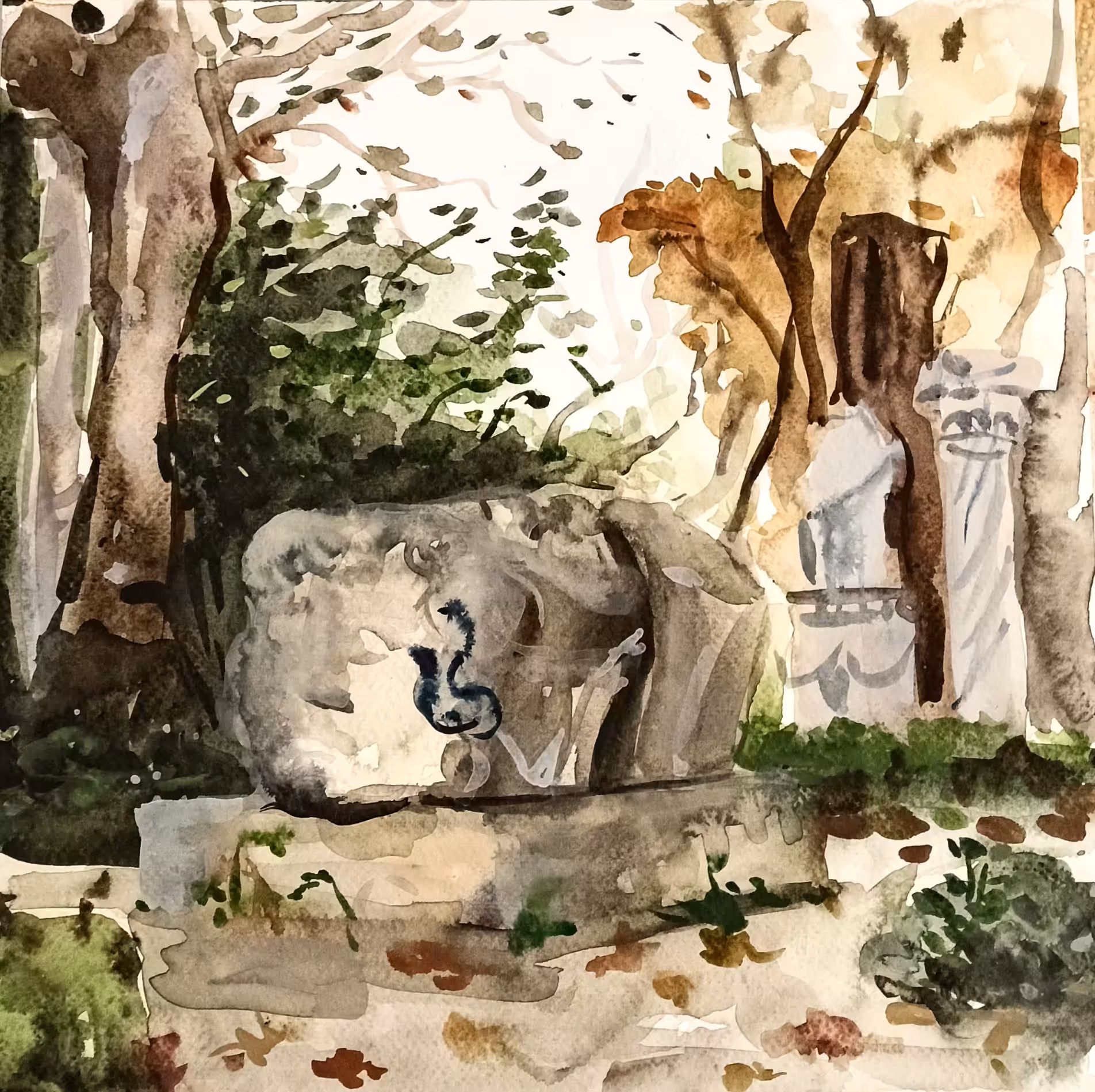 In The Garden Of The Museum