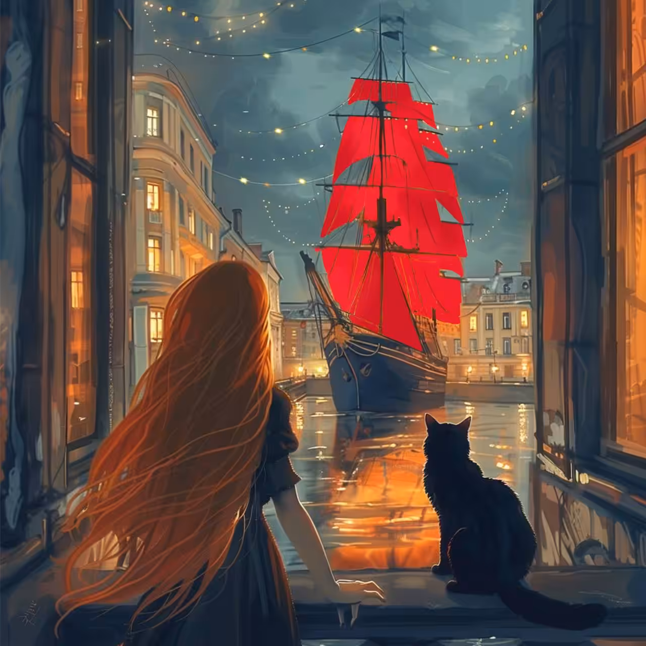 Scarlet sails