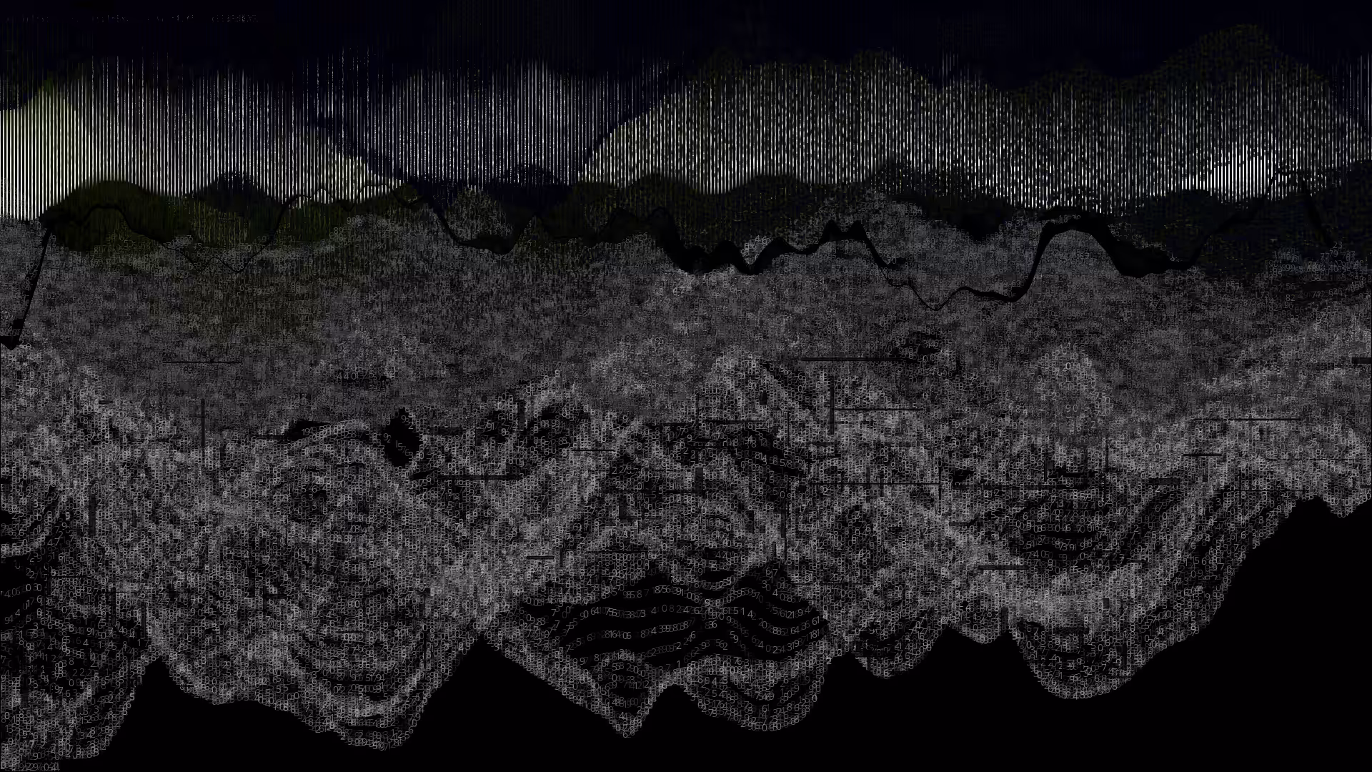 Pixel rain in a data landsacape #97