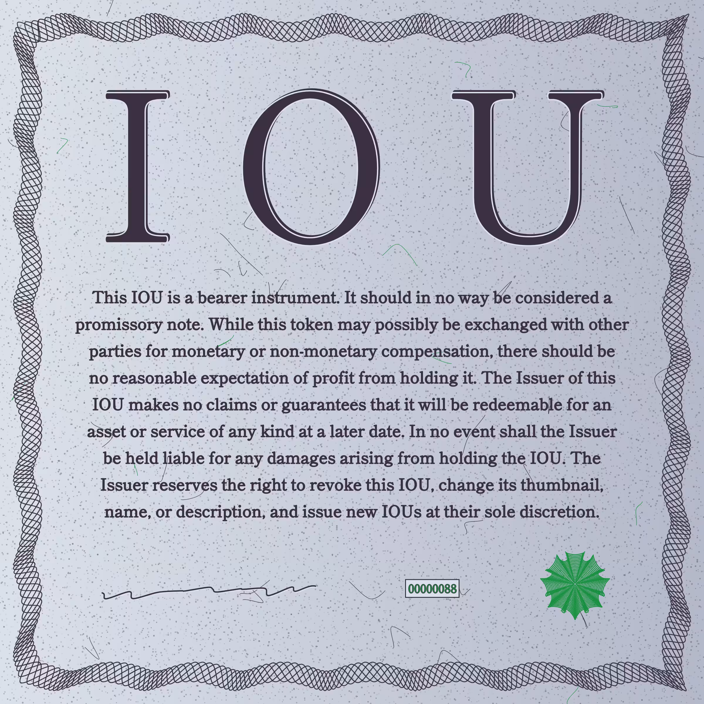 IOU #88