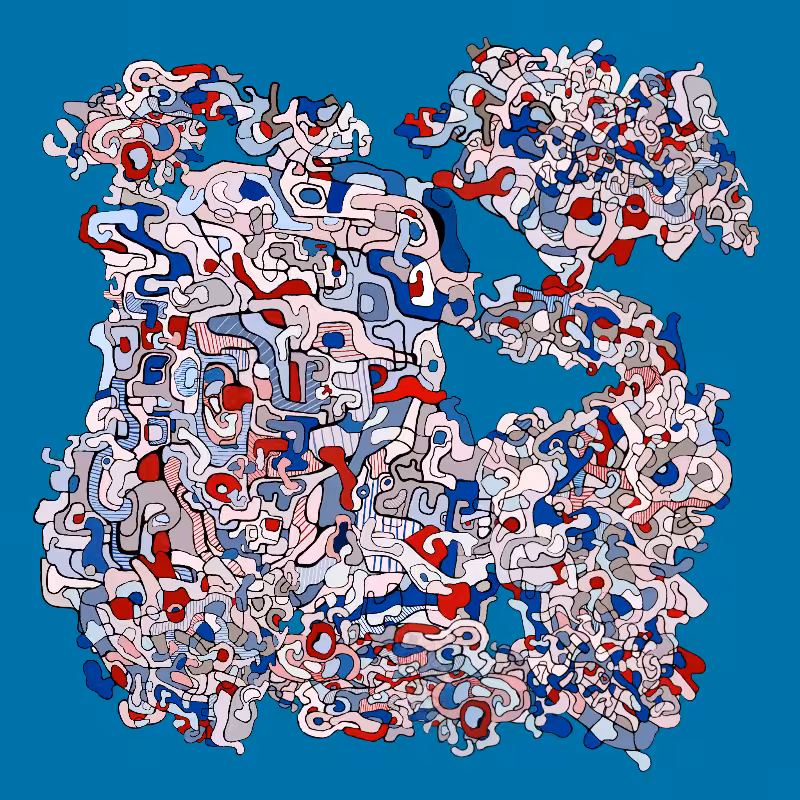 Swim in Dubuffet Thought #44