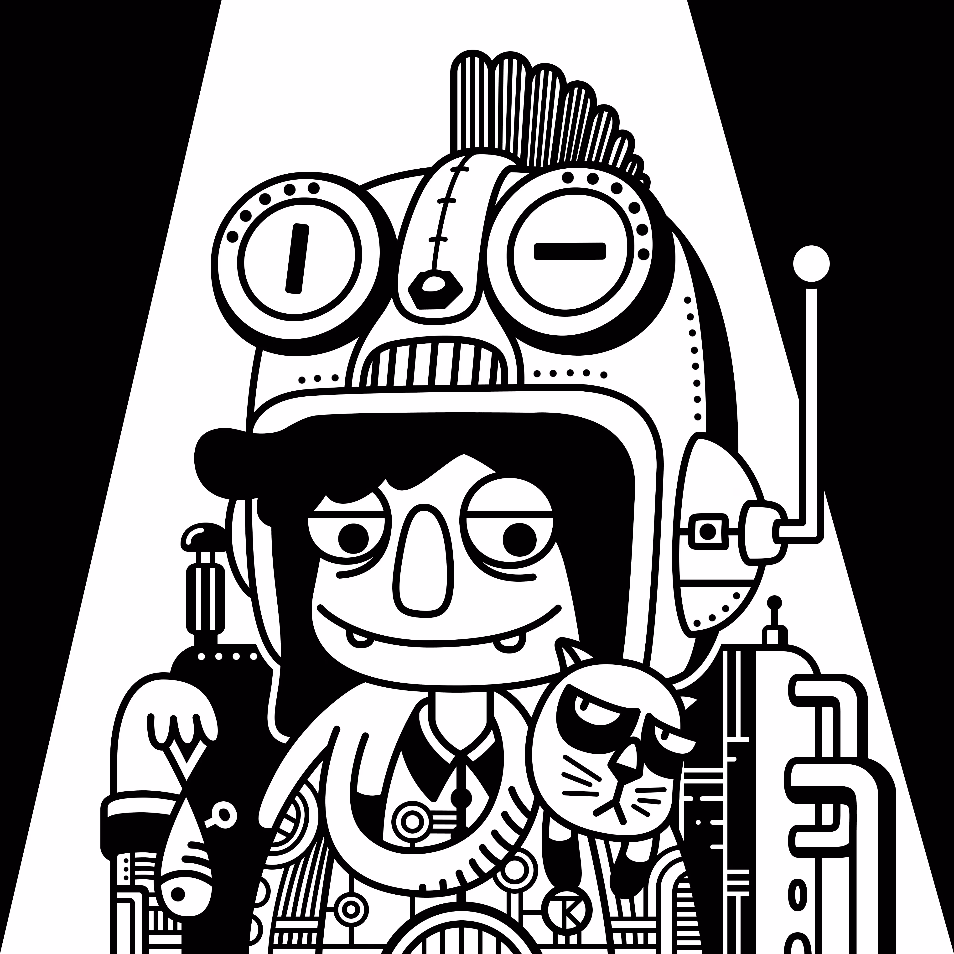 owangeboy and frens #88 - mechanic girl by Tonya Kim