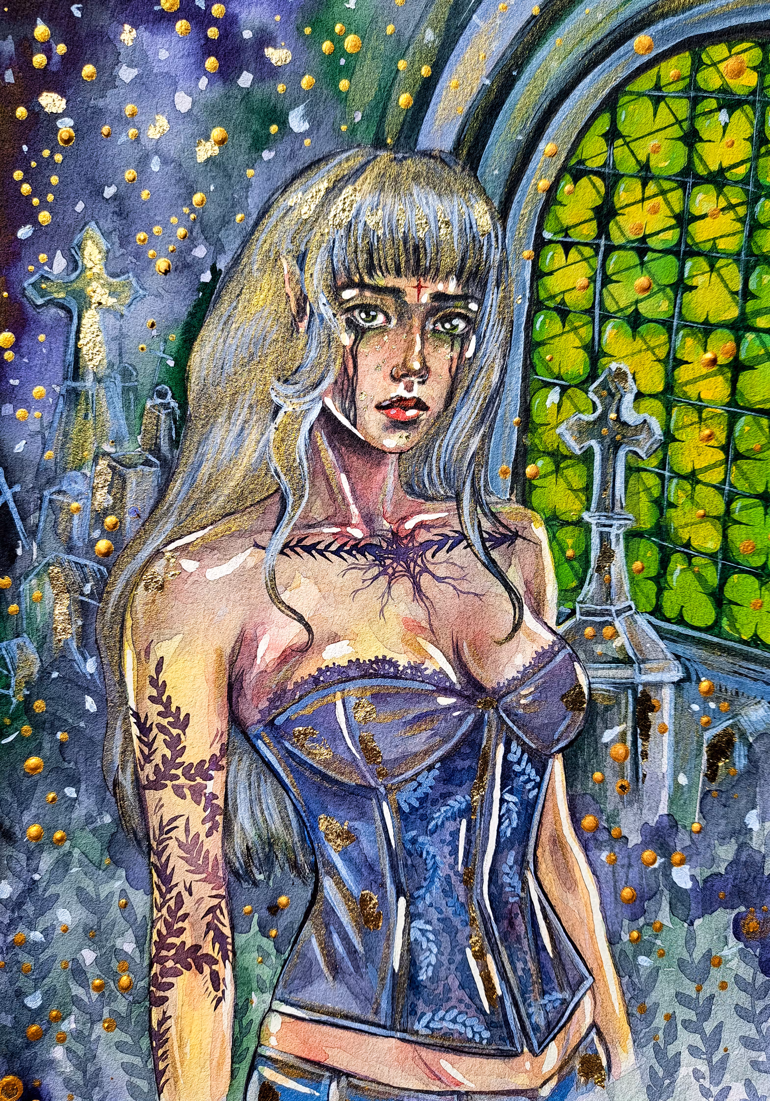 Watercolor art & portraits : 𝐓𝐡𝐞 𝐌𝐲𝐬𝐭𝐞𝐫𝐲 𝐨𝐟 𝐭𝐡𝐞 𝐖𝐞𝐚𝐯𝐢𝐧𝐠 𝐒𝐩𝐢𝐝𝐞𝐫 𝐂𝐚𝐬𝐭𝐥𝐞