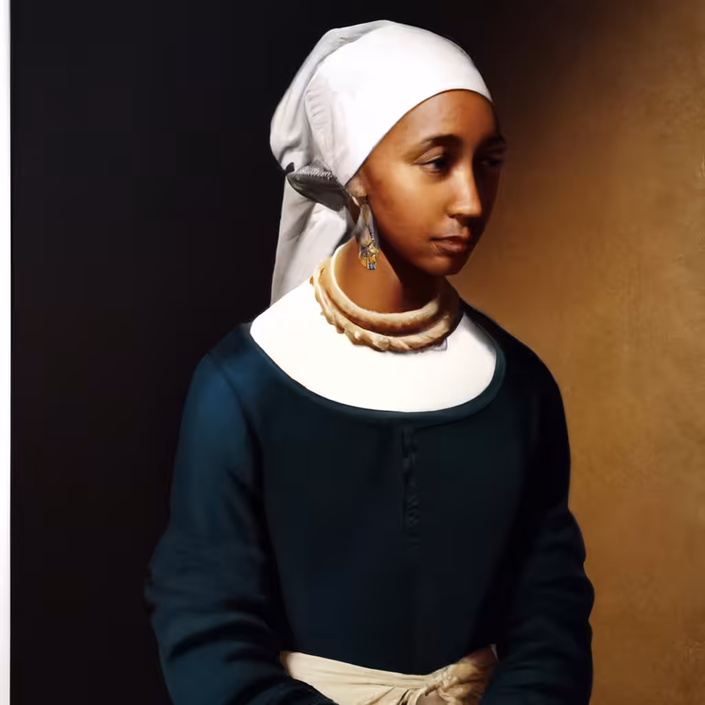 'Girls in Galleries with Pearl Earrings': Photograph #3