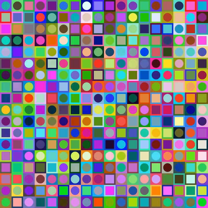 Square Dot Composition #27
