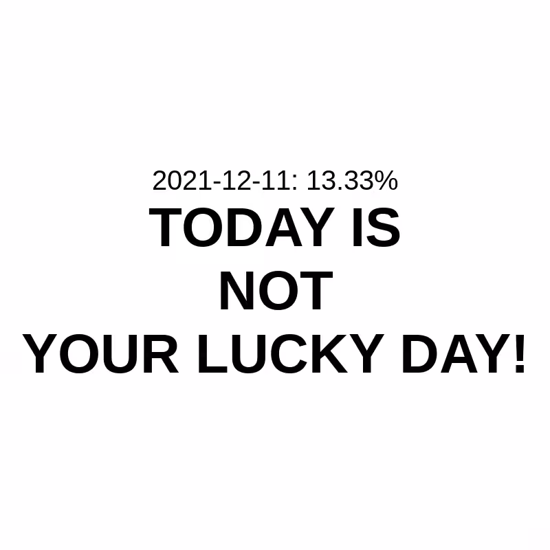 Is Today Your Lucky Day= #4