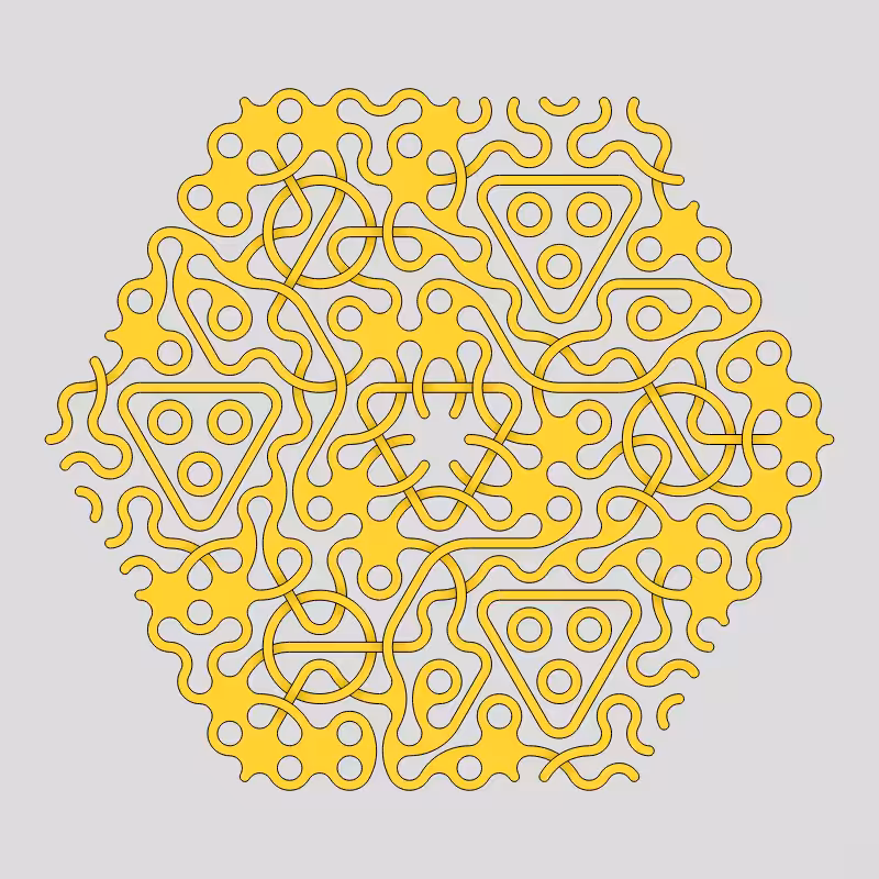 Truchet Threefold Symmetry #51