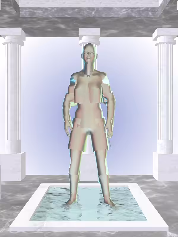 HeavenComputer: The Indifferent Chatoyant Amazonite Woman #4420