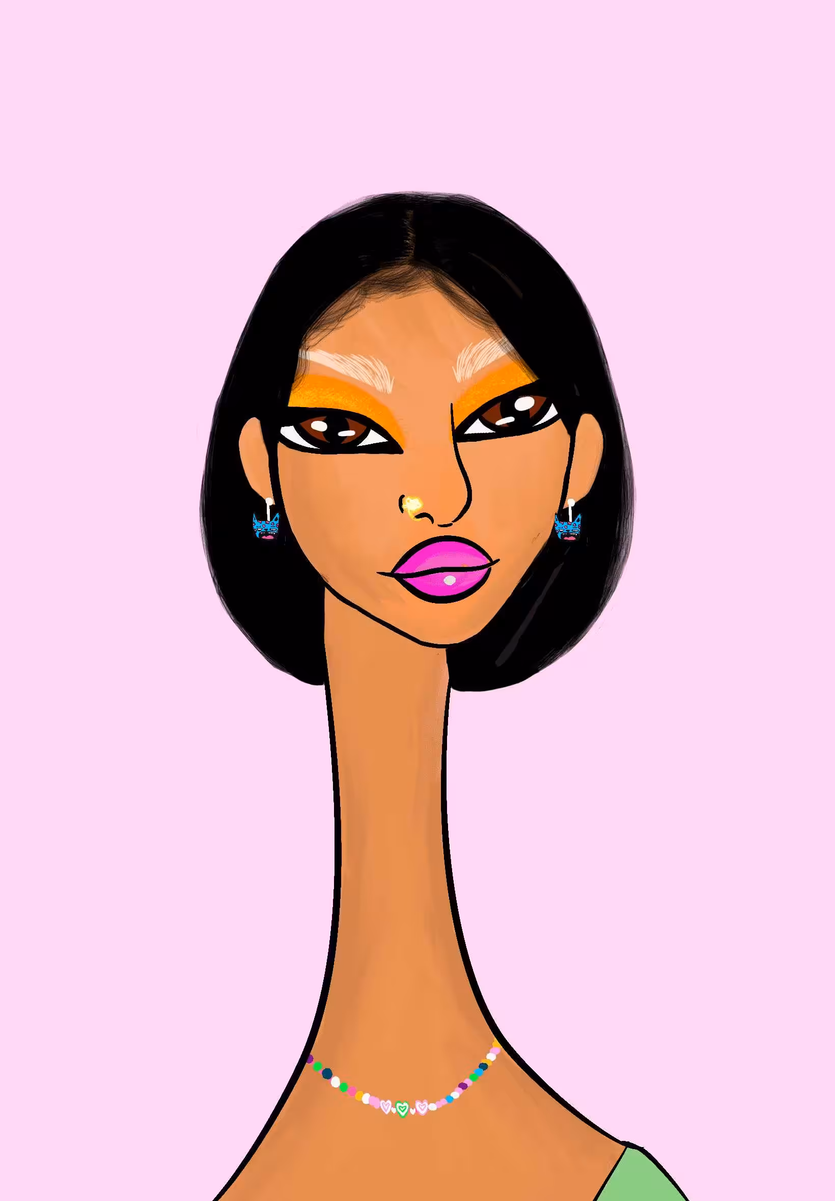 Long Neckie Lady #597