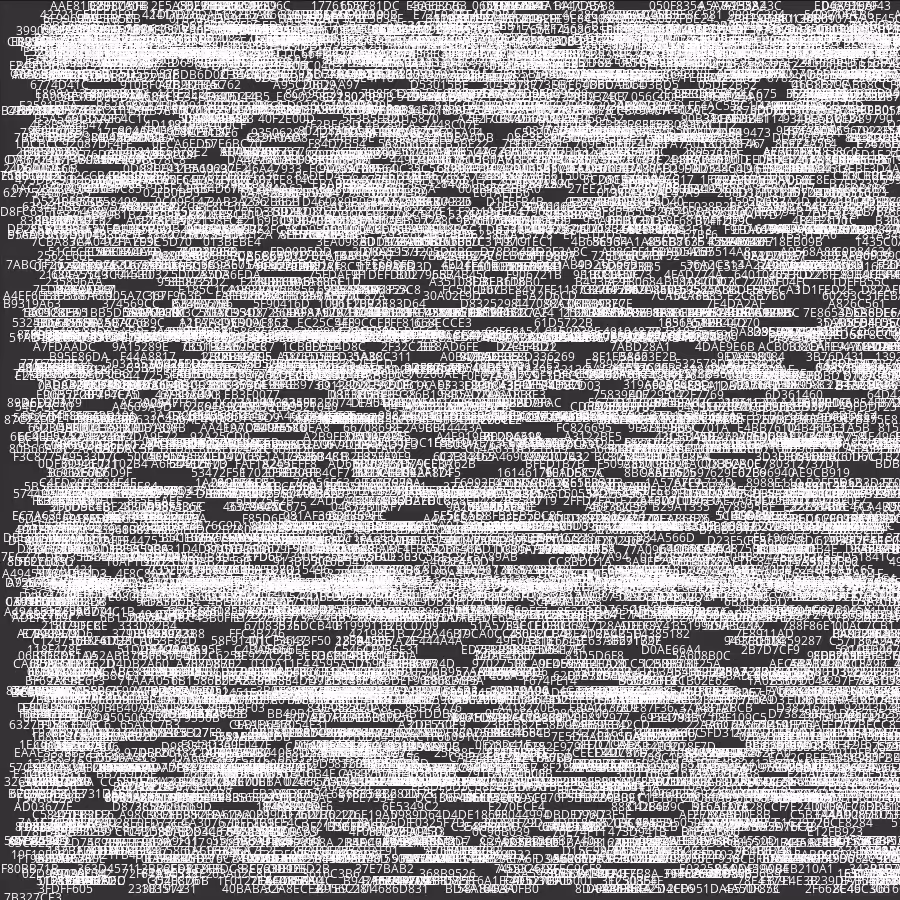 Painting by Random Hexadecimal Numbers #6