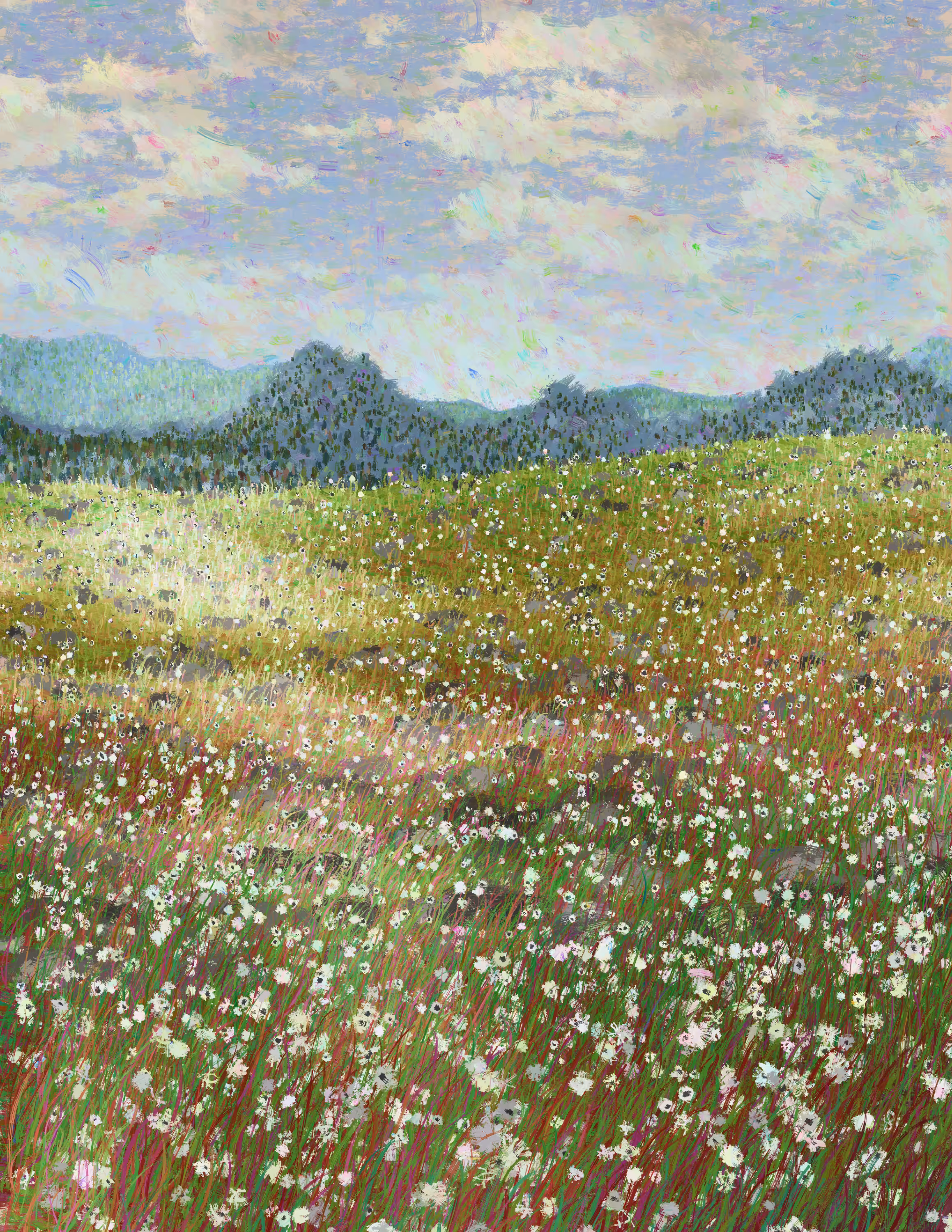 White Flower Field, Part 2