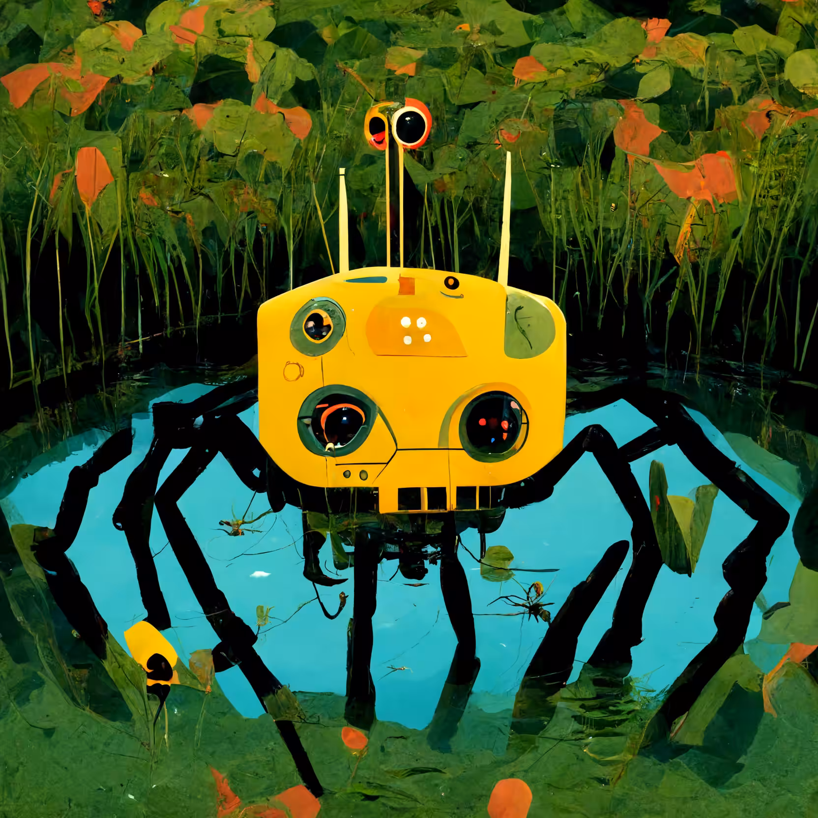 spiderbot pond - 2