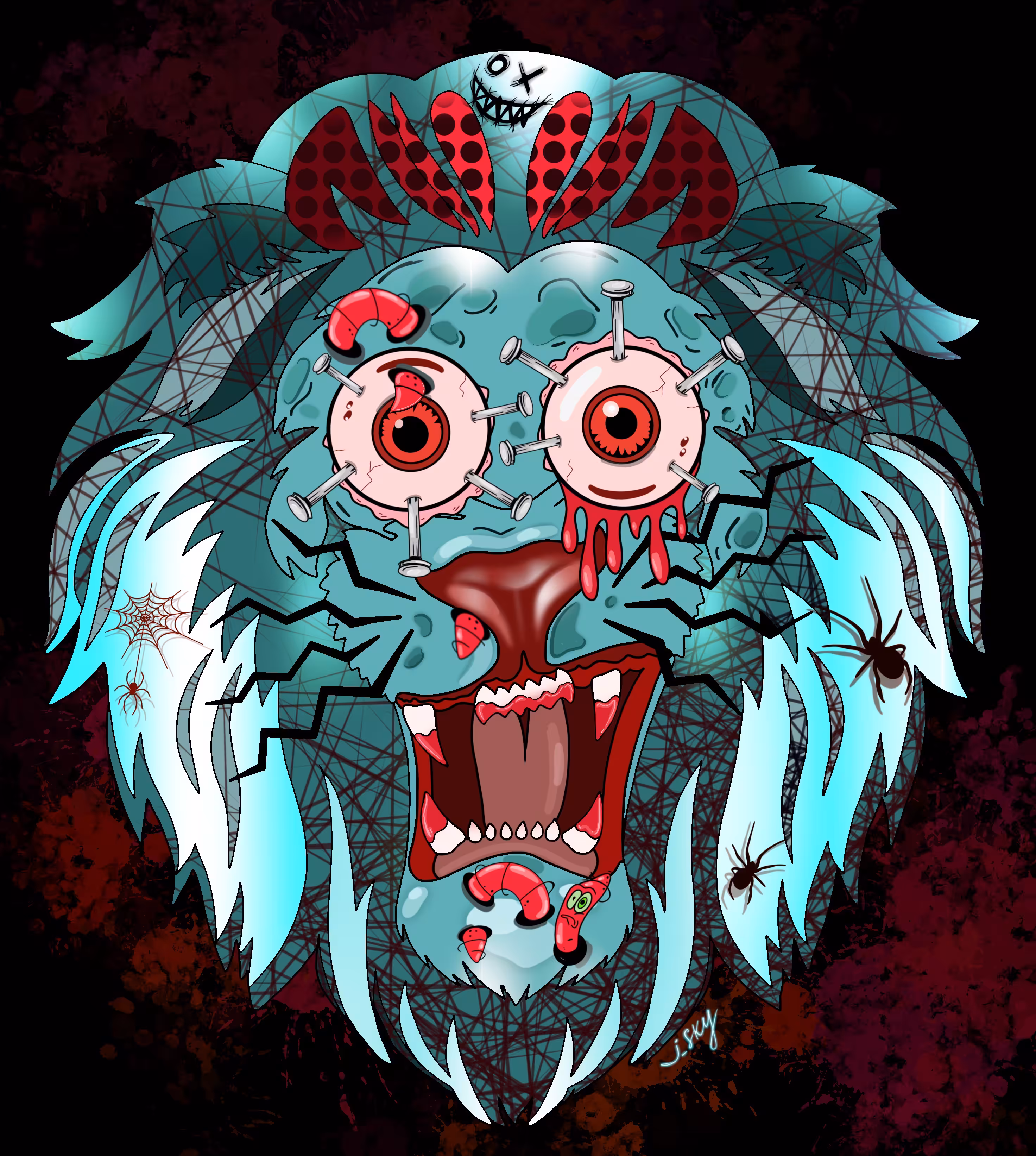CRYPTO LION FACE #13