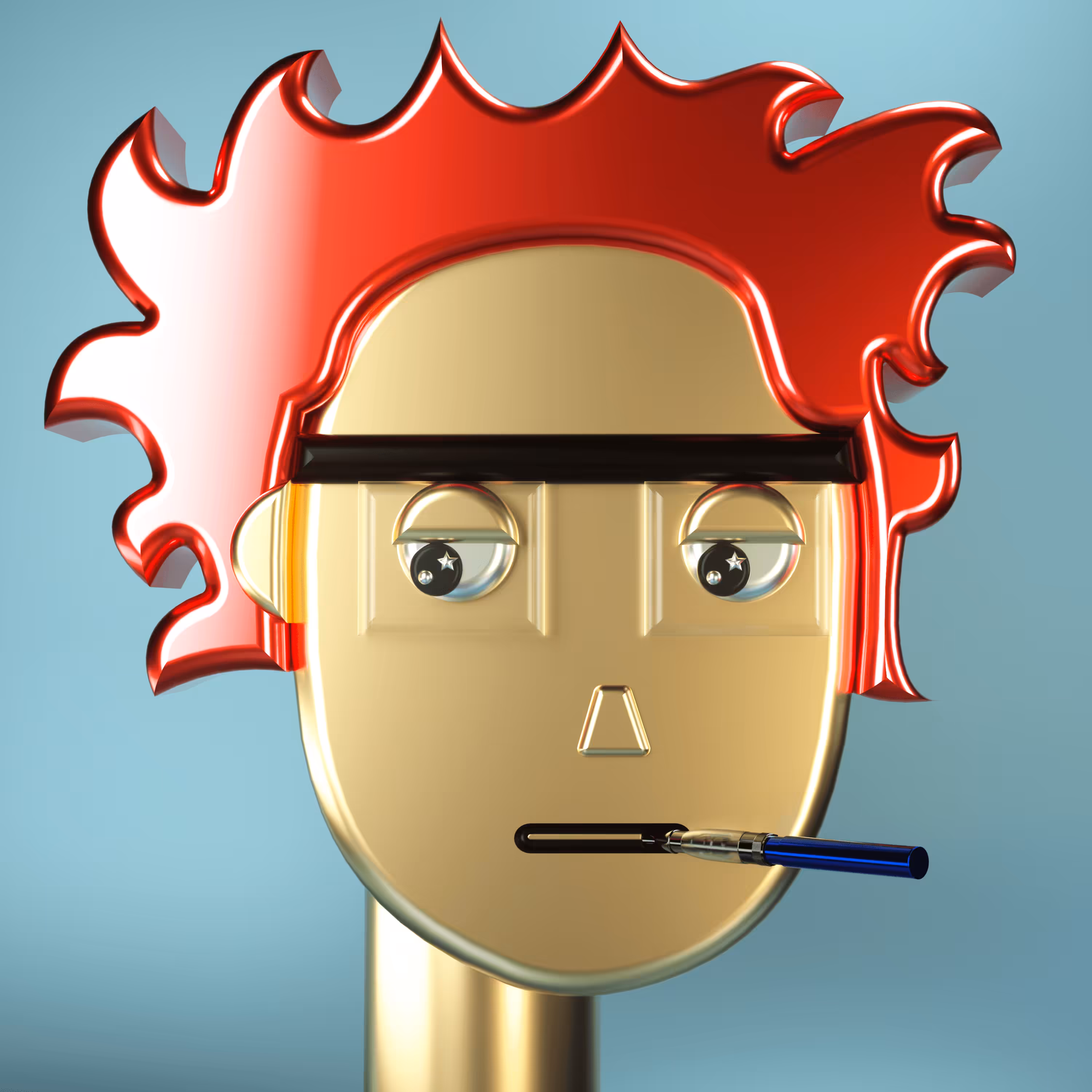3D Chrome Punks: 3D Chrome Punk #0420