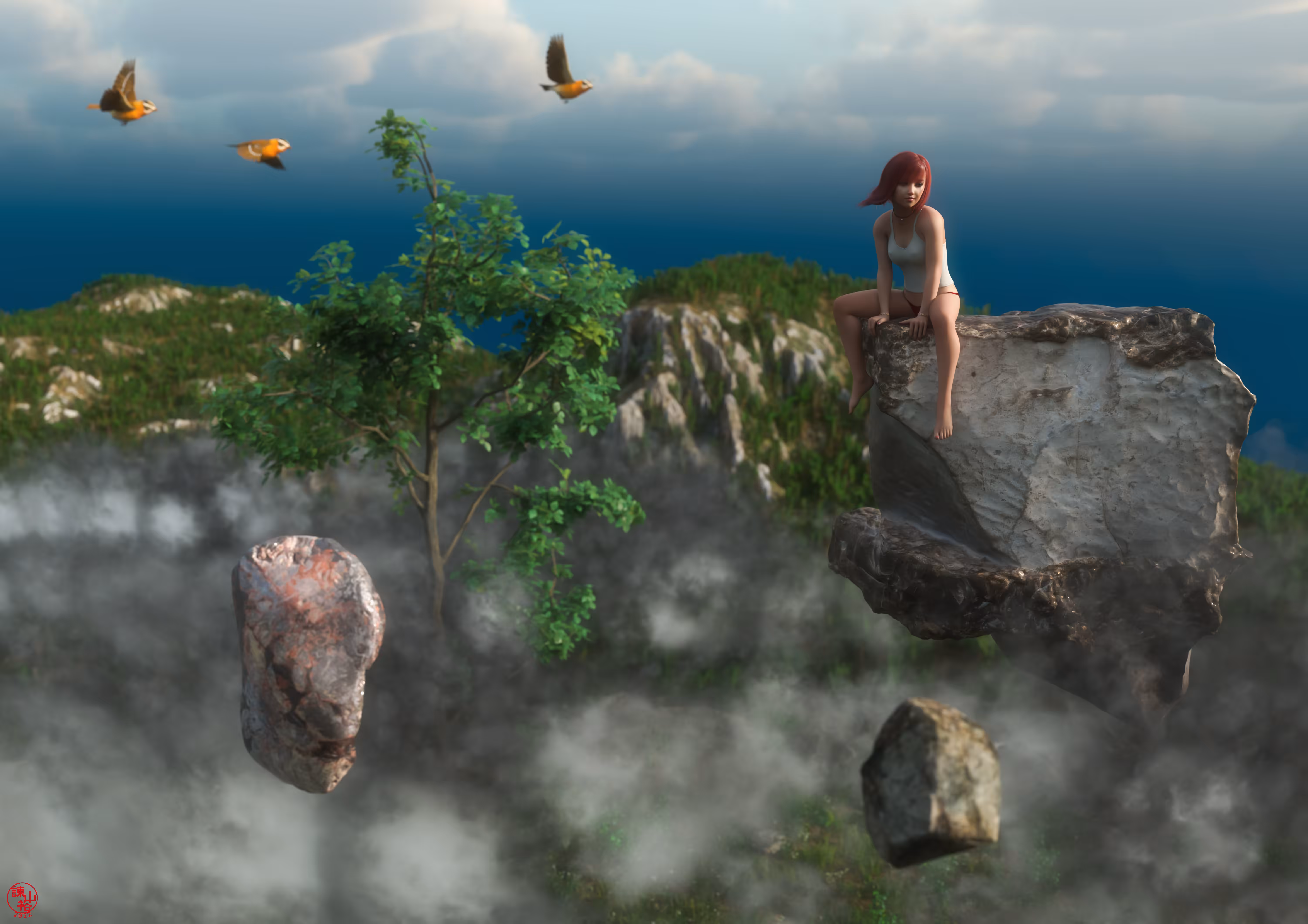 Floating rocks #1