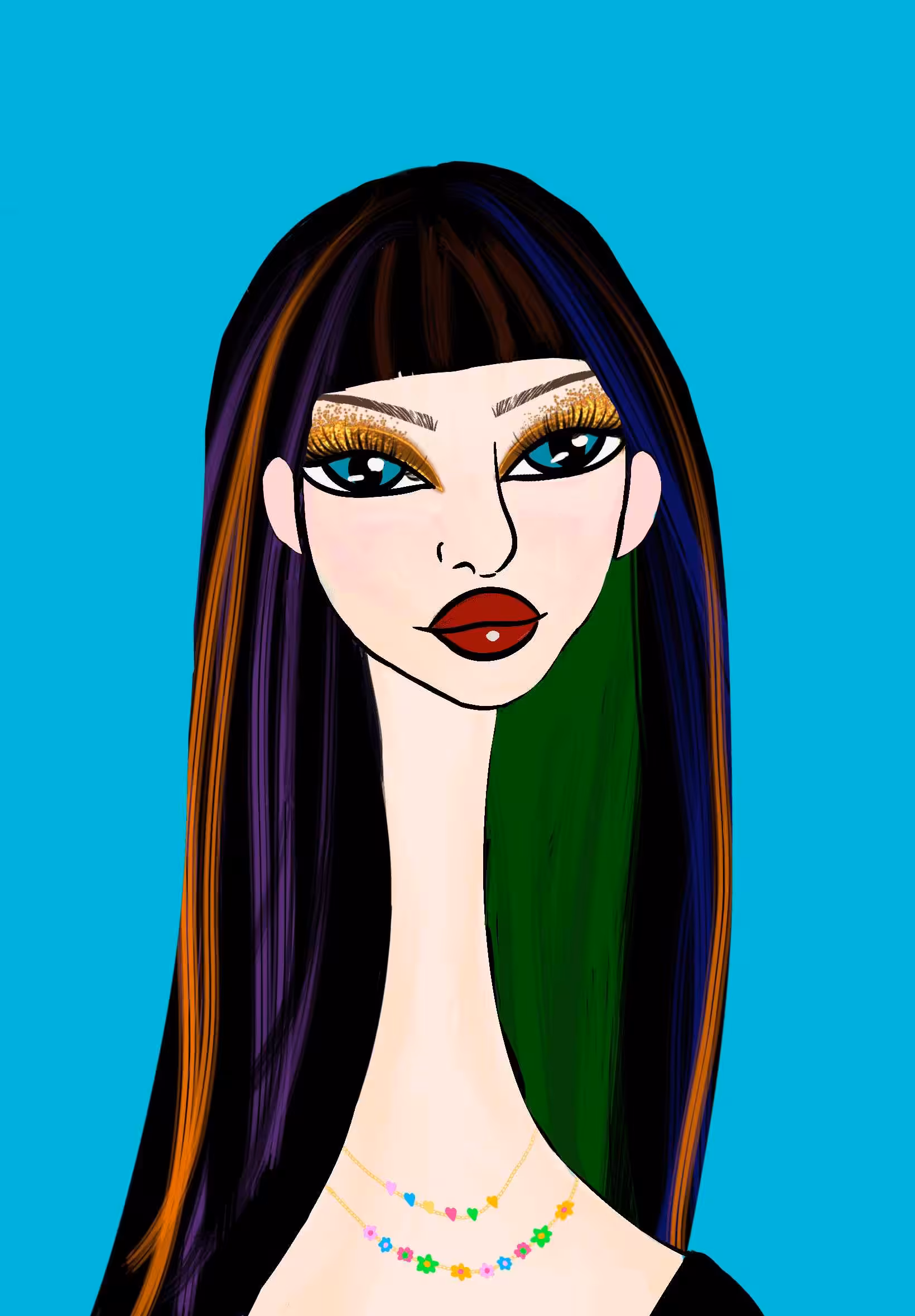 Long Neckie Lady #1481