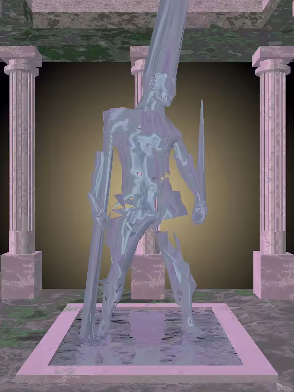 HeavenComputer: The Shooter Ethereal Blue Man #4431