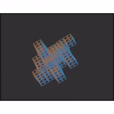 Brutalist Mesh Paintings #31