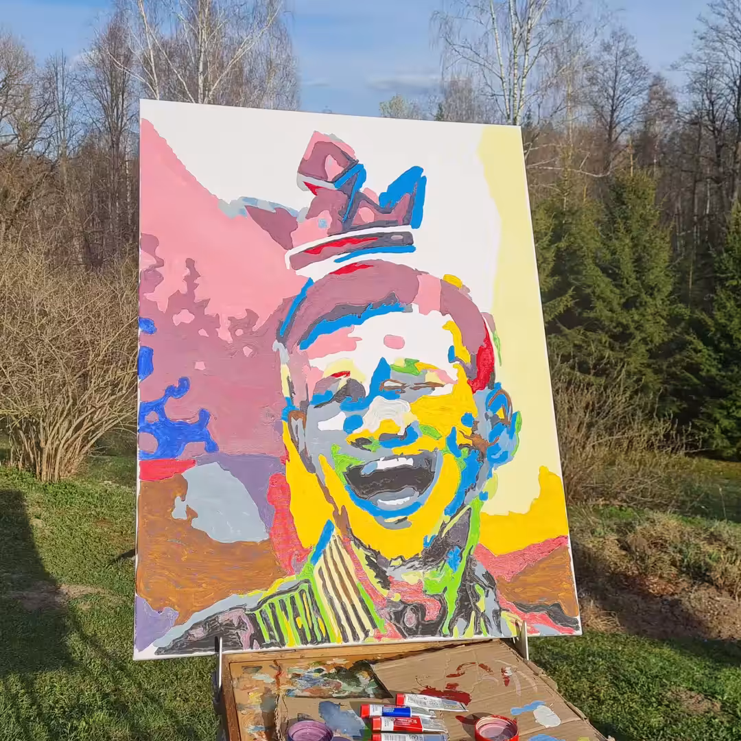 Painting Happy "Vitalik" and video of creation