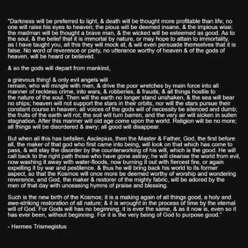 "Darkness will be pr...