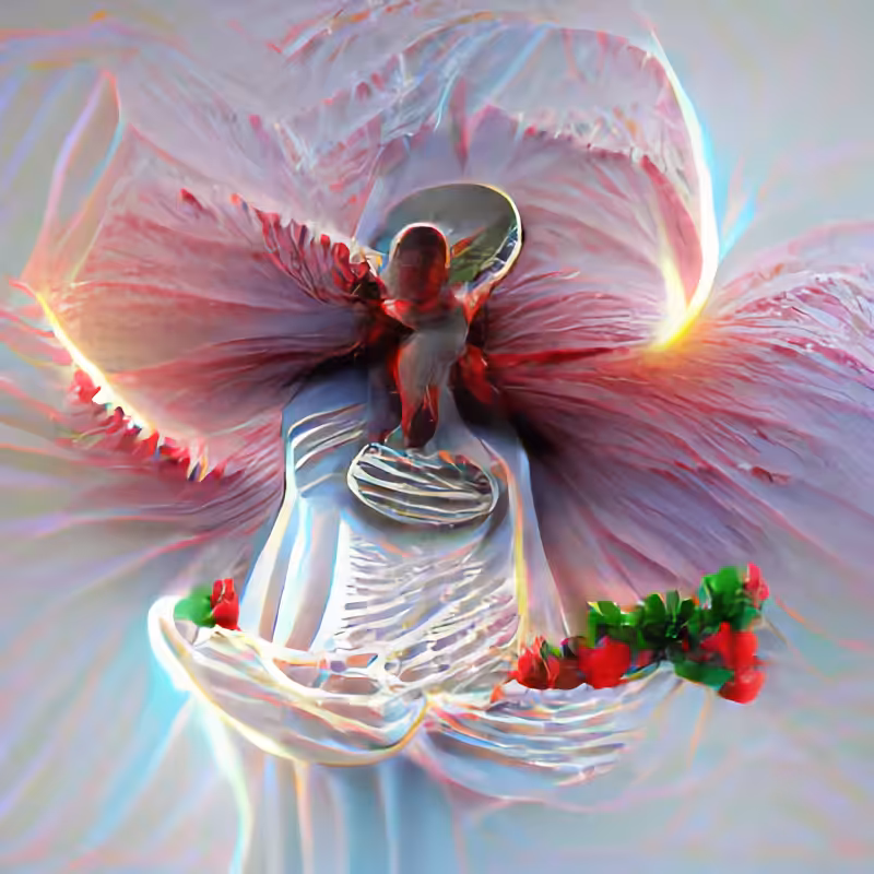 Hibiscus Flower Angel of Mercy and Beauty