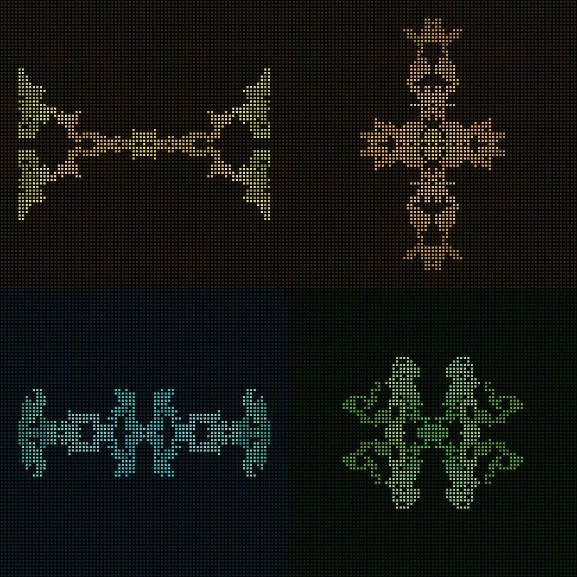 Dither Creatures 2x2 #37