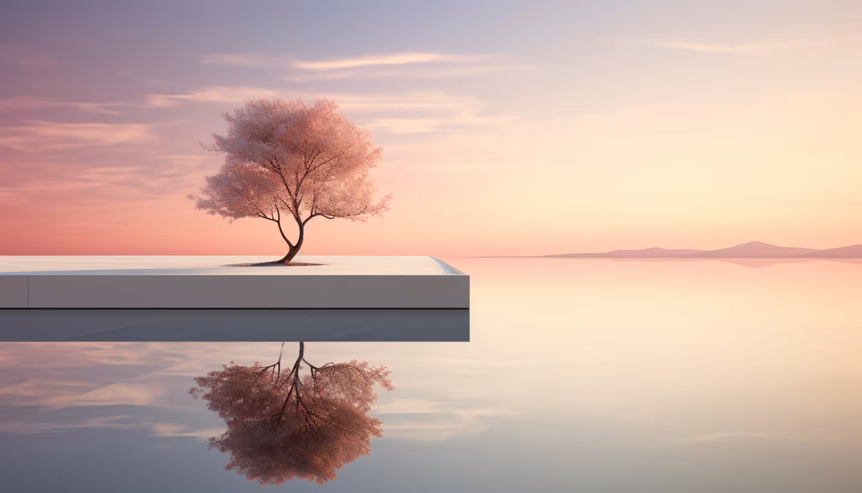 At water's edge