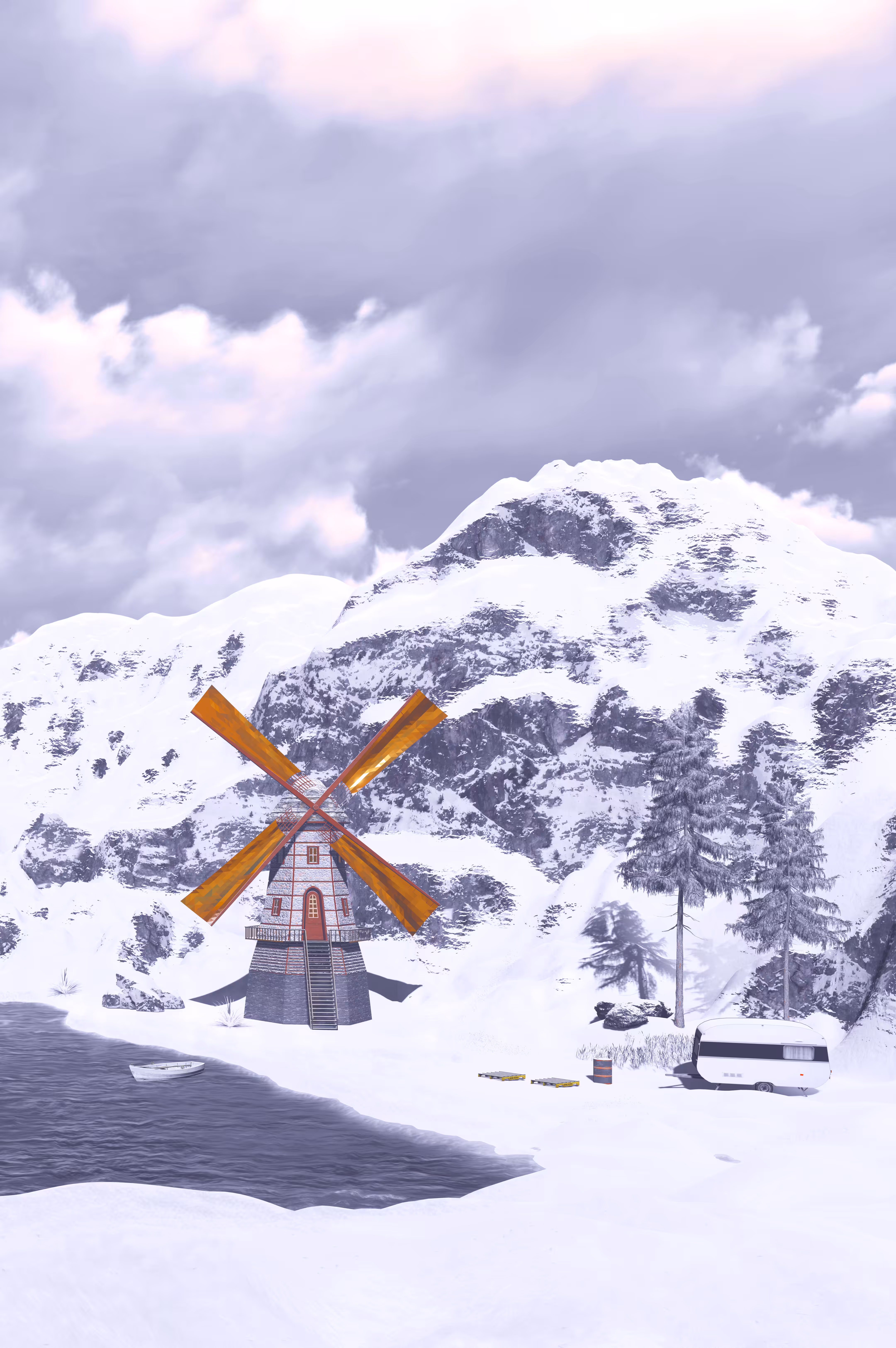 Icy Windmill