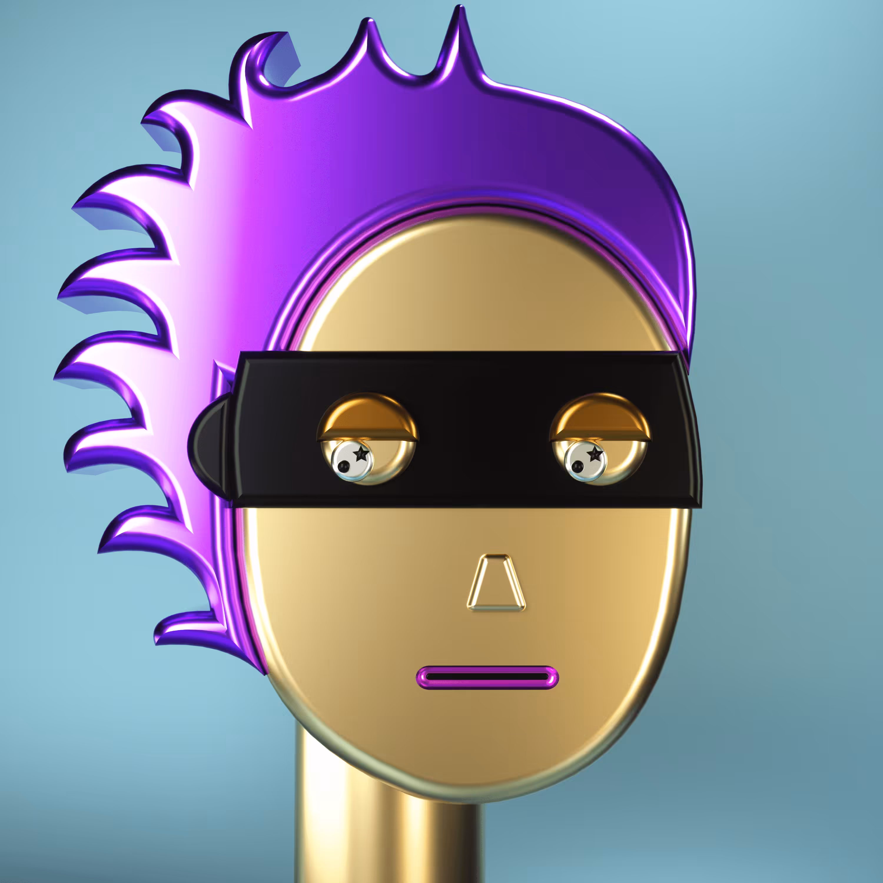 3D Chrome Punk #0125