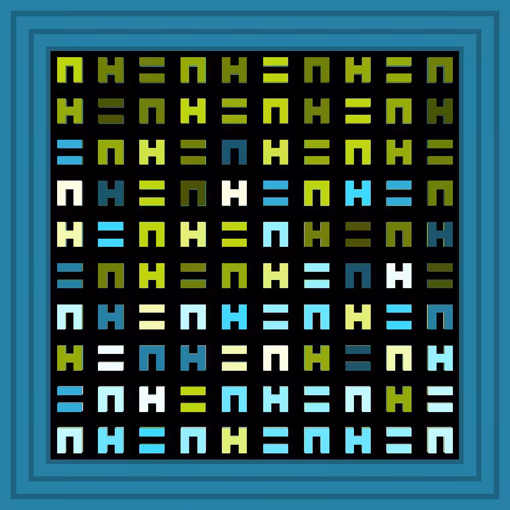 7az2!346fdsg4? :: Procedural Symbols (H=N) #500/1000