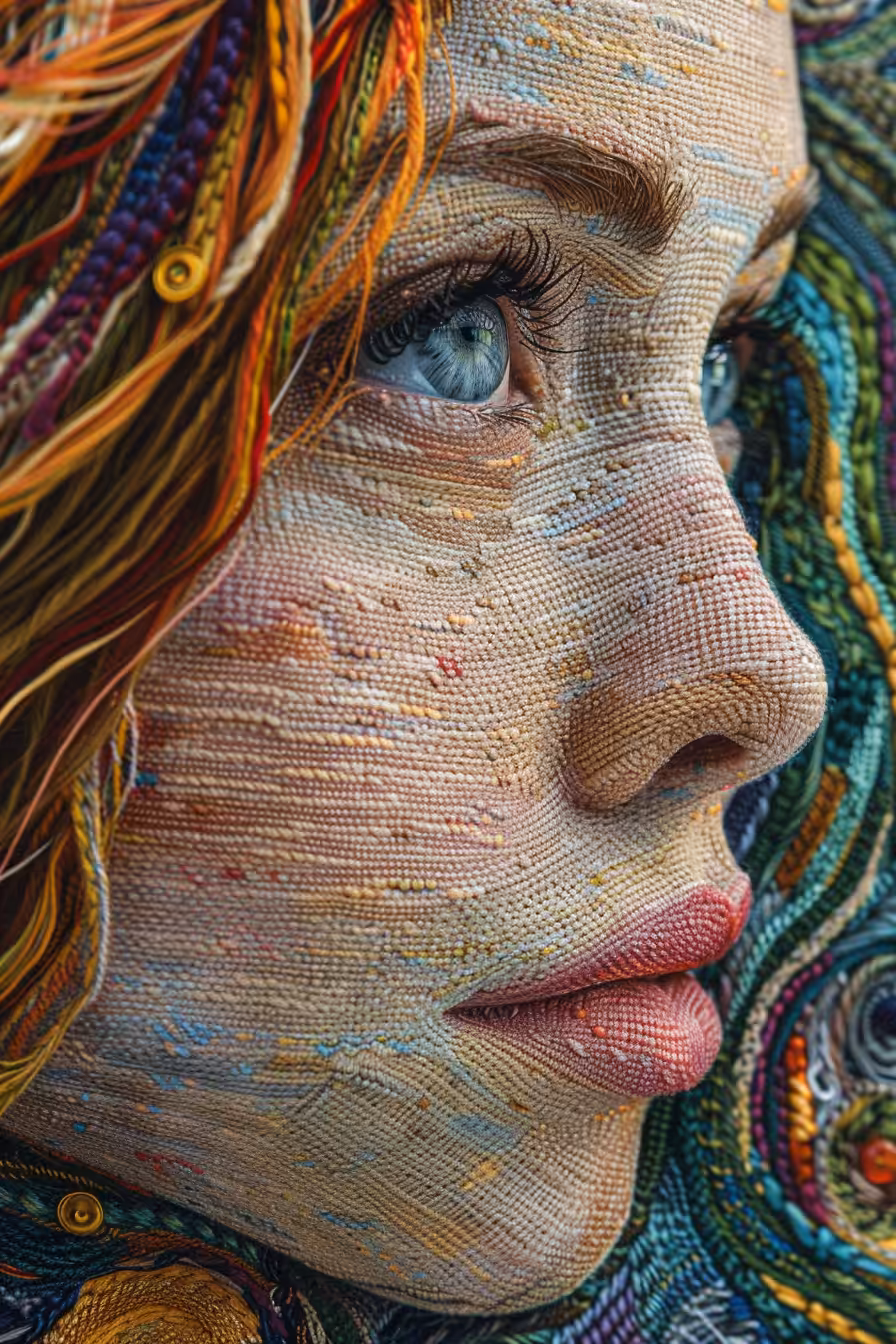 Embroidered AI: Threads of Grace #3