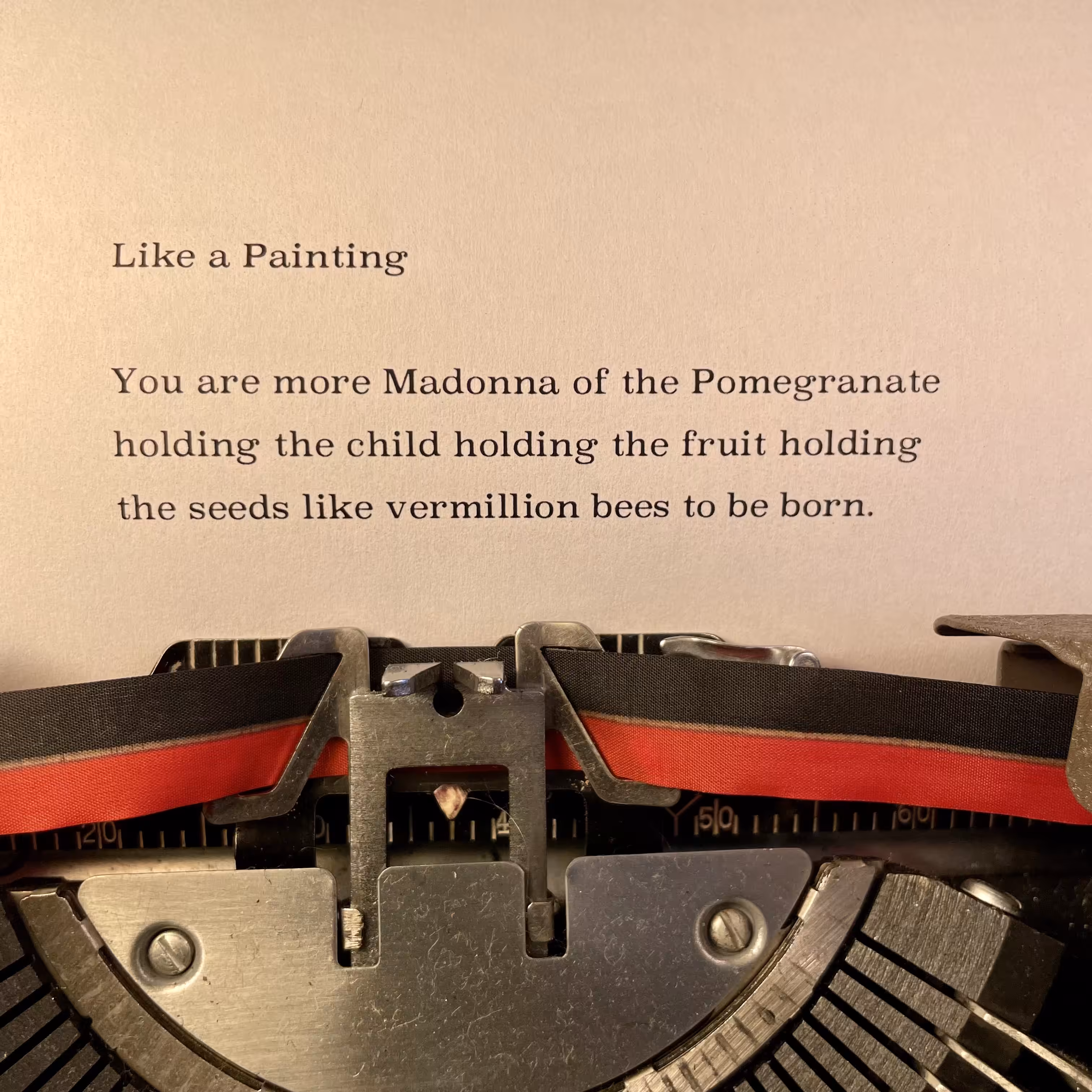 Love Poem Tercets: Like a Painting
