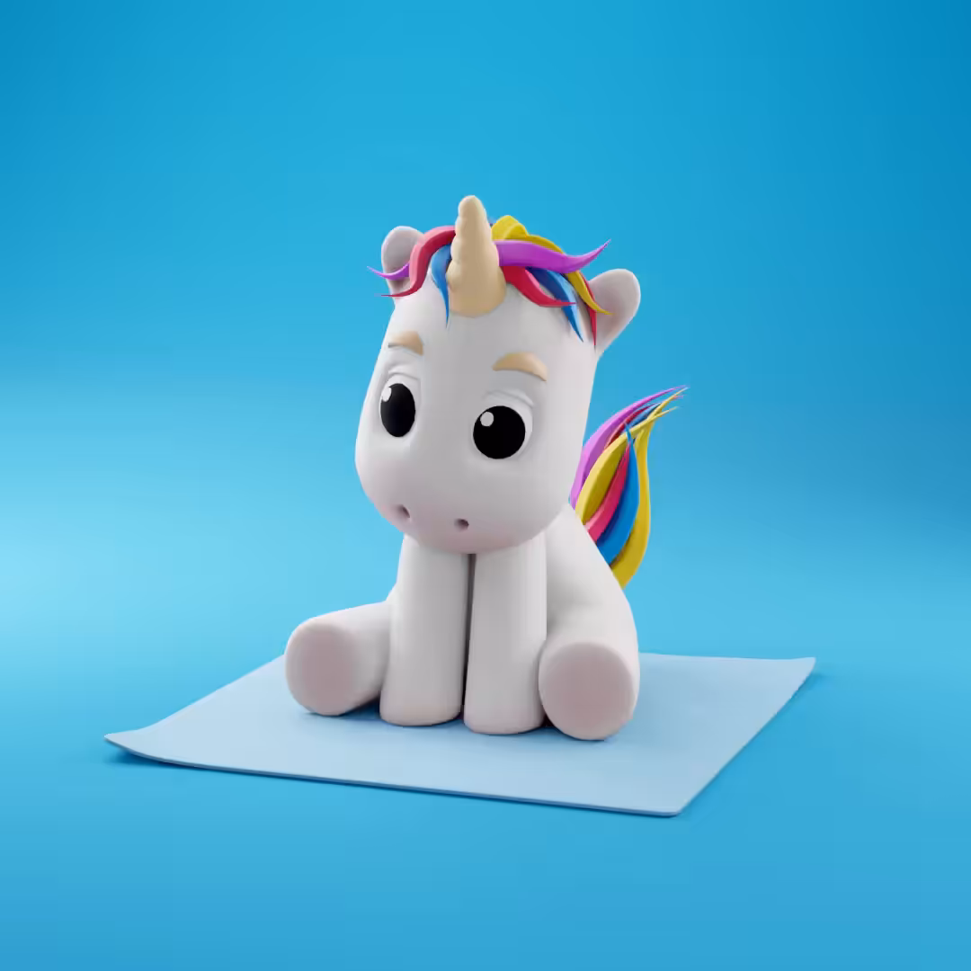 Baby unicorn x candy cart