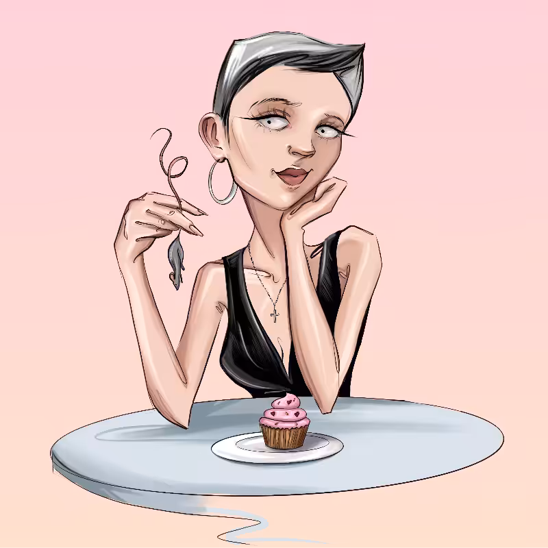 Girl at the table #60