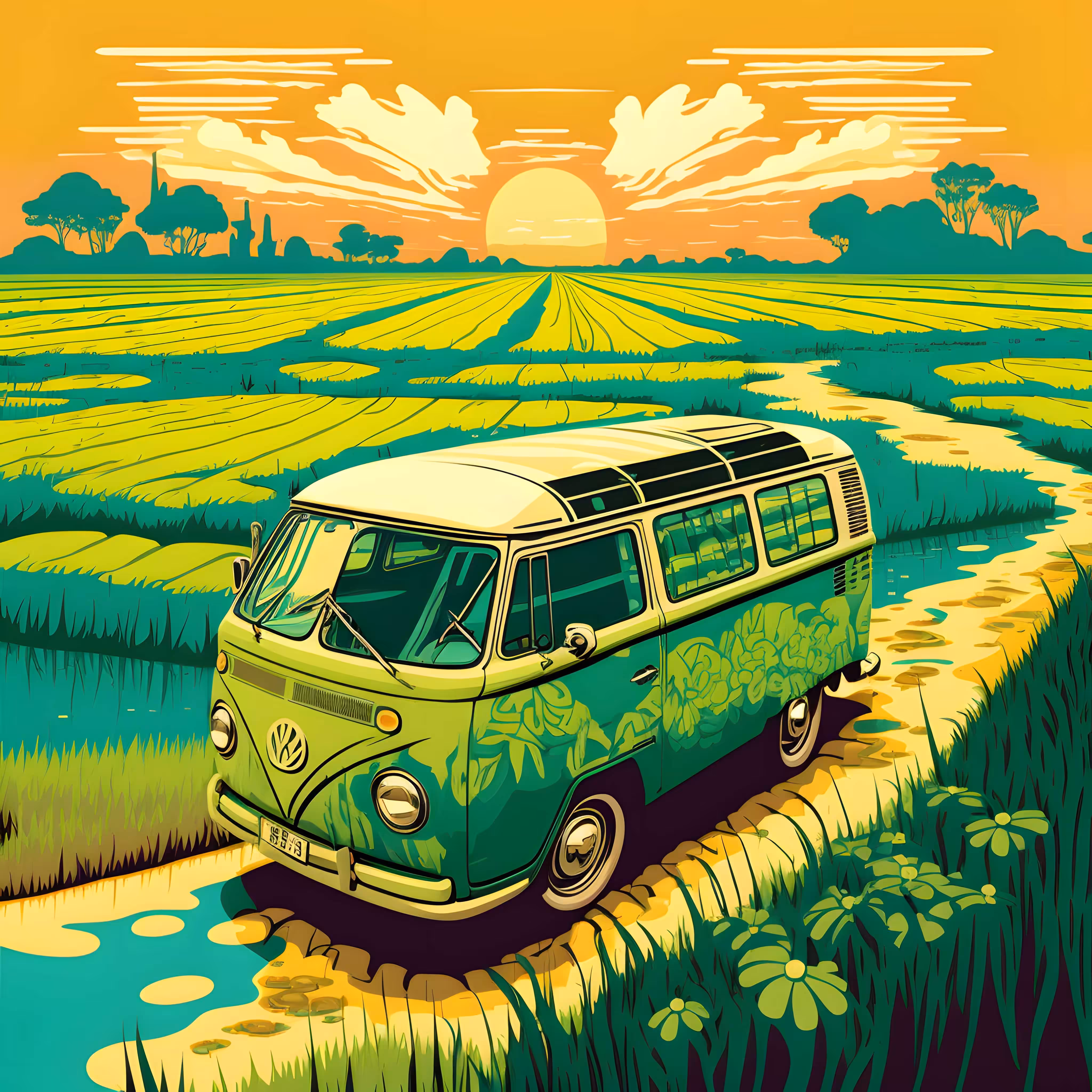 Summer, Viet Nam at Sunset