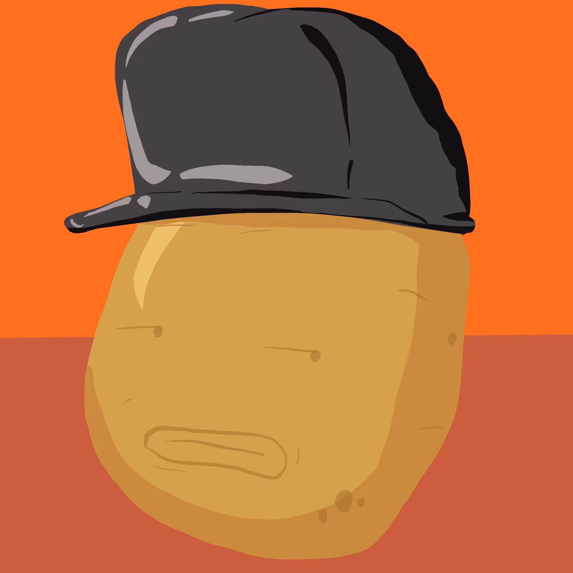 Snapback Hat Potato