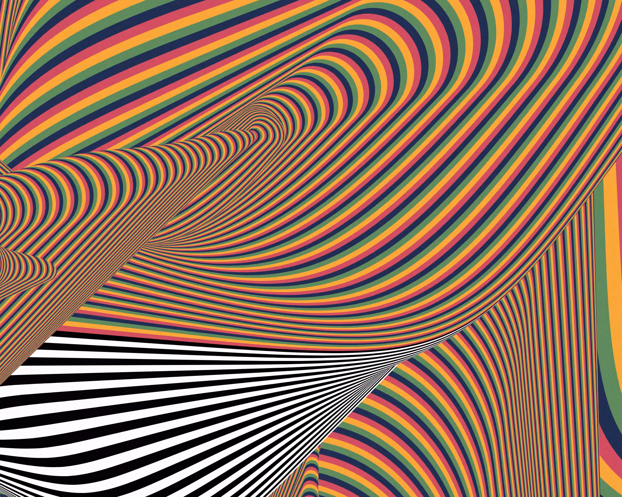 Alternating bands of color #158