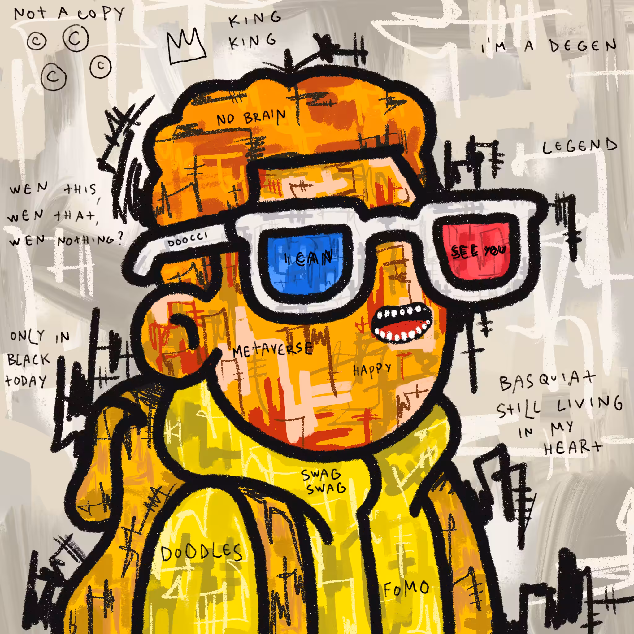 Doodlesquiat #96