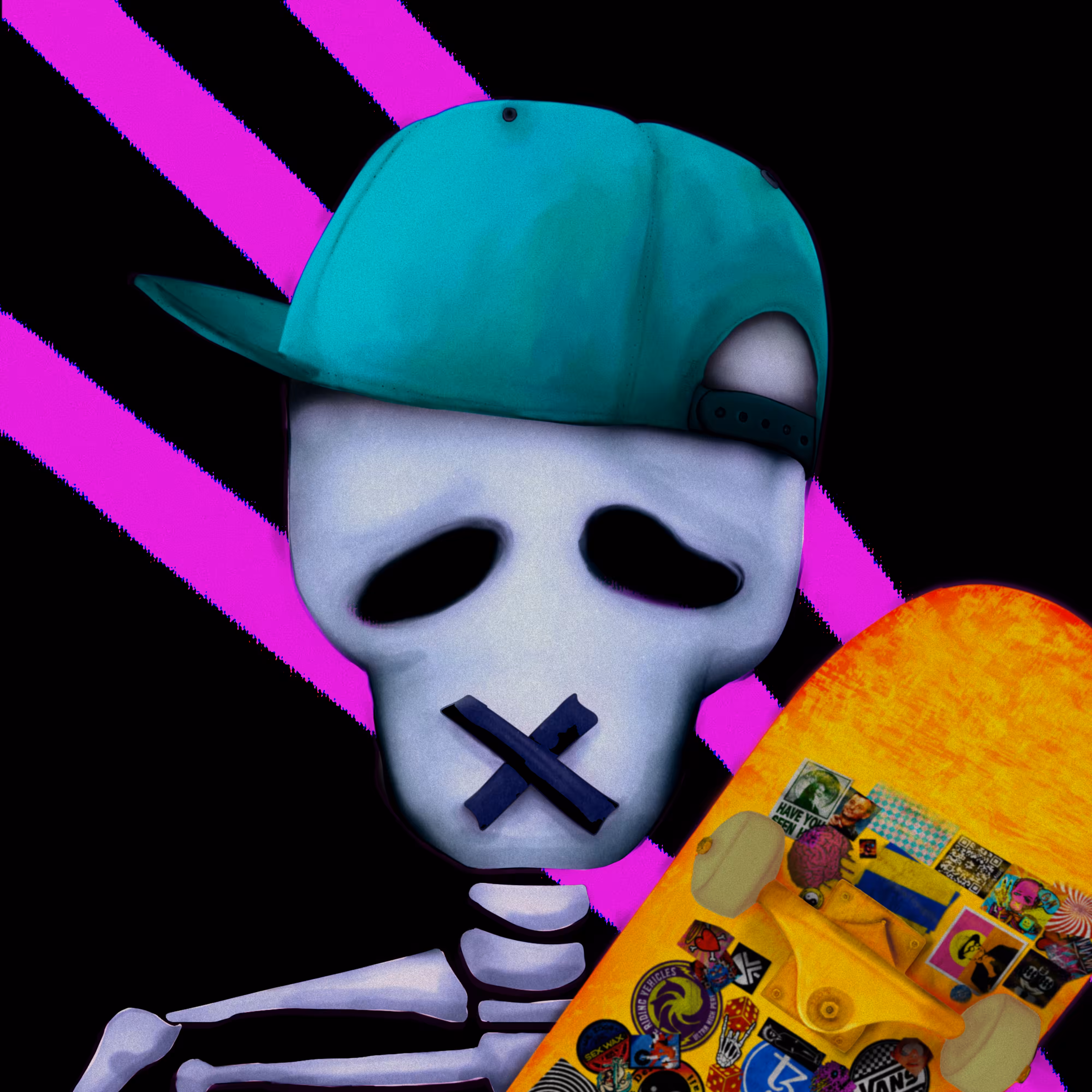 Skelly Portrait PFP 3-2022