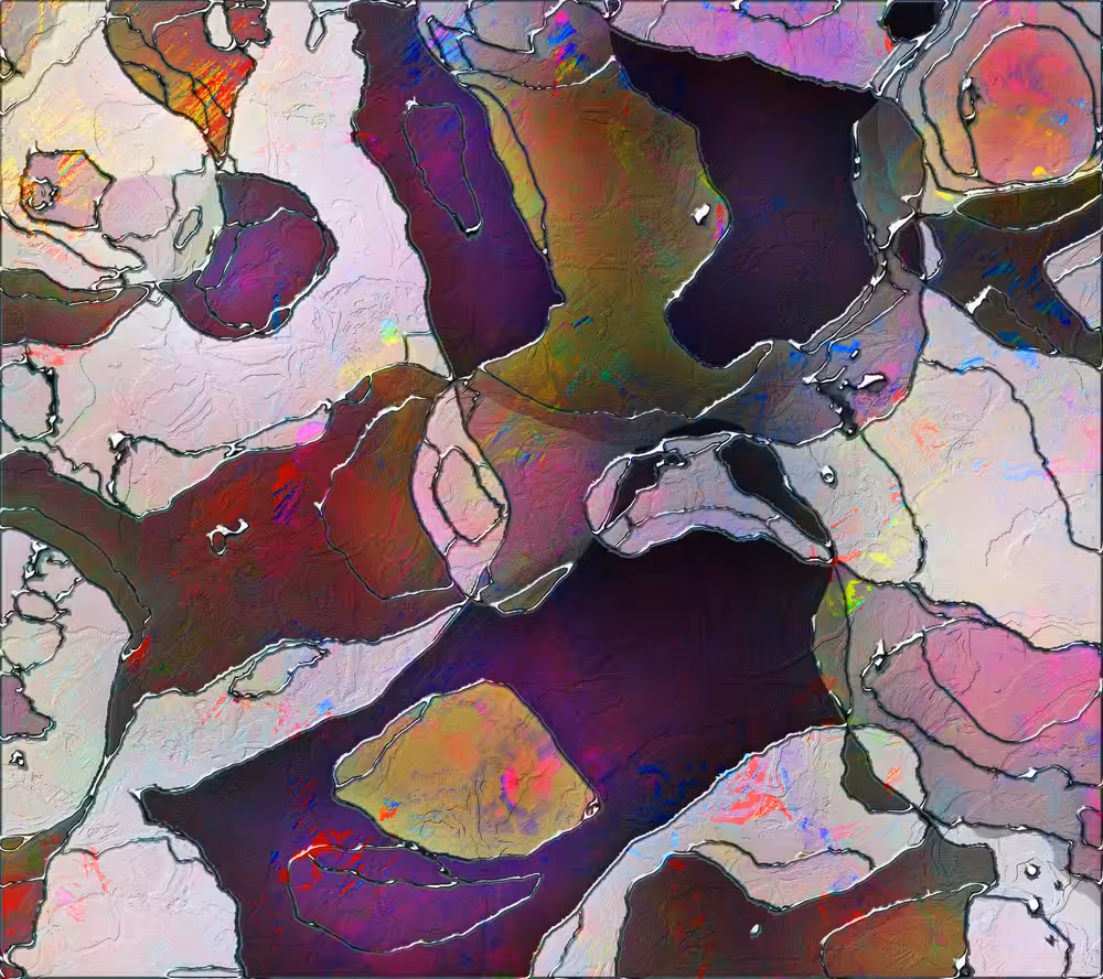 Abstract My Lemon  - Violet Version