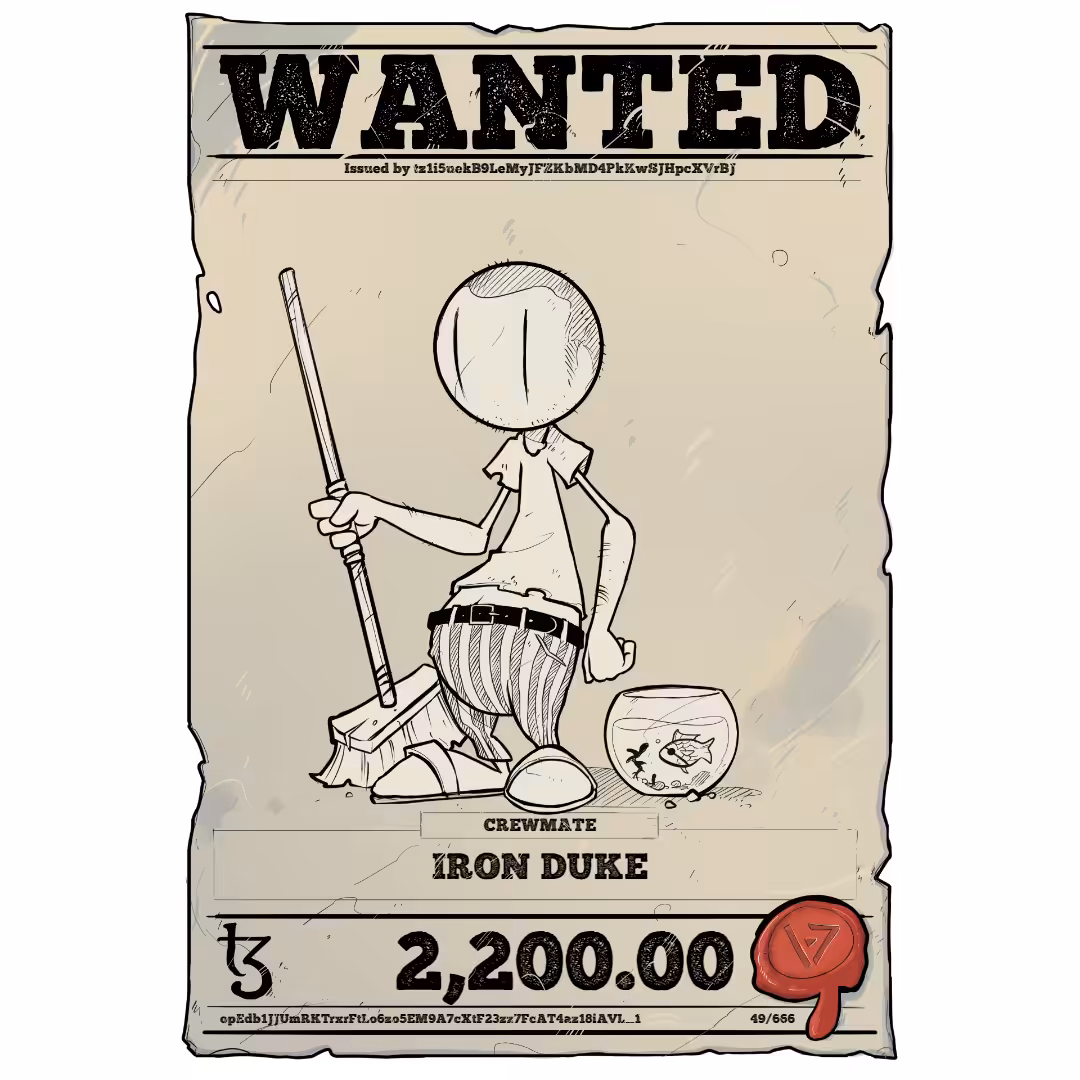 IRON DUKE | TEZOS PIRATE 49/666
