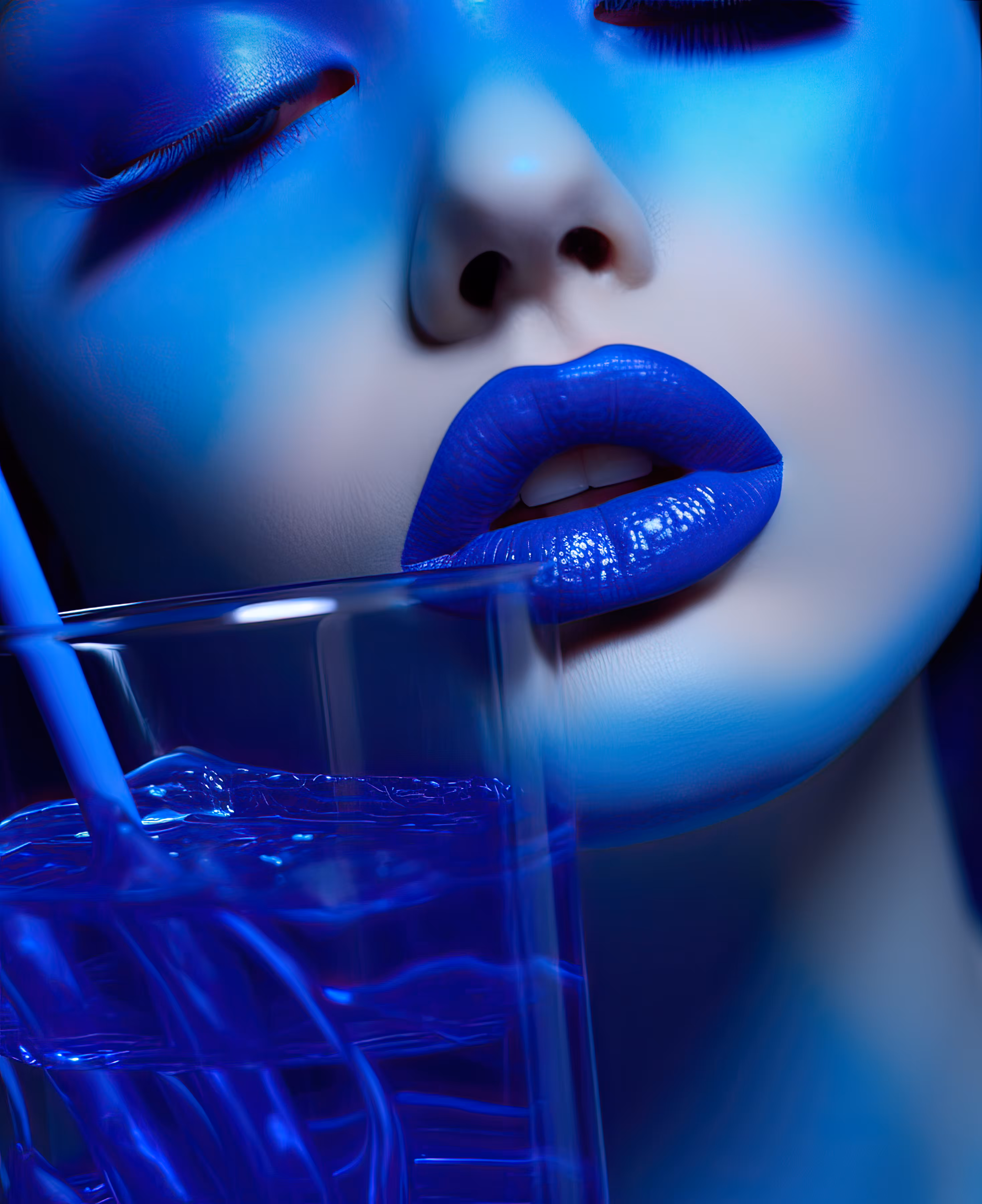 Blue Kamikaze Lips