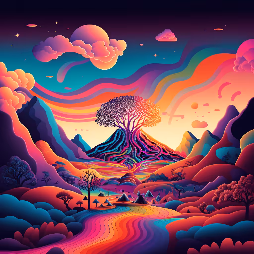 Psychedelic Landscape #108