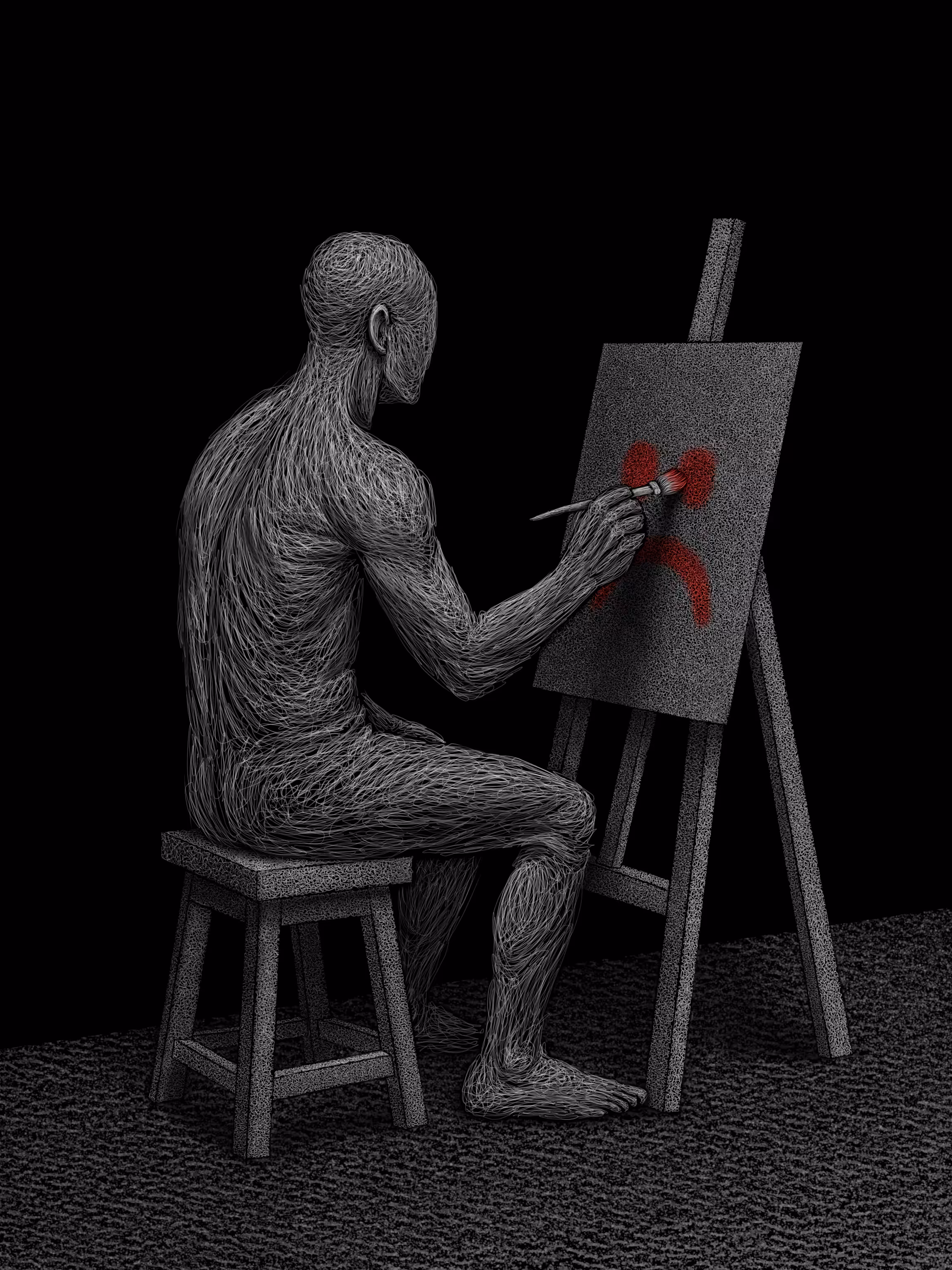 Where silence paints