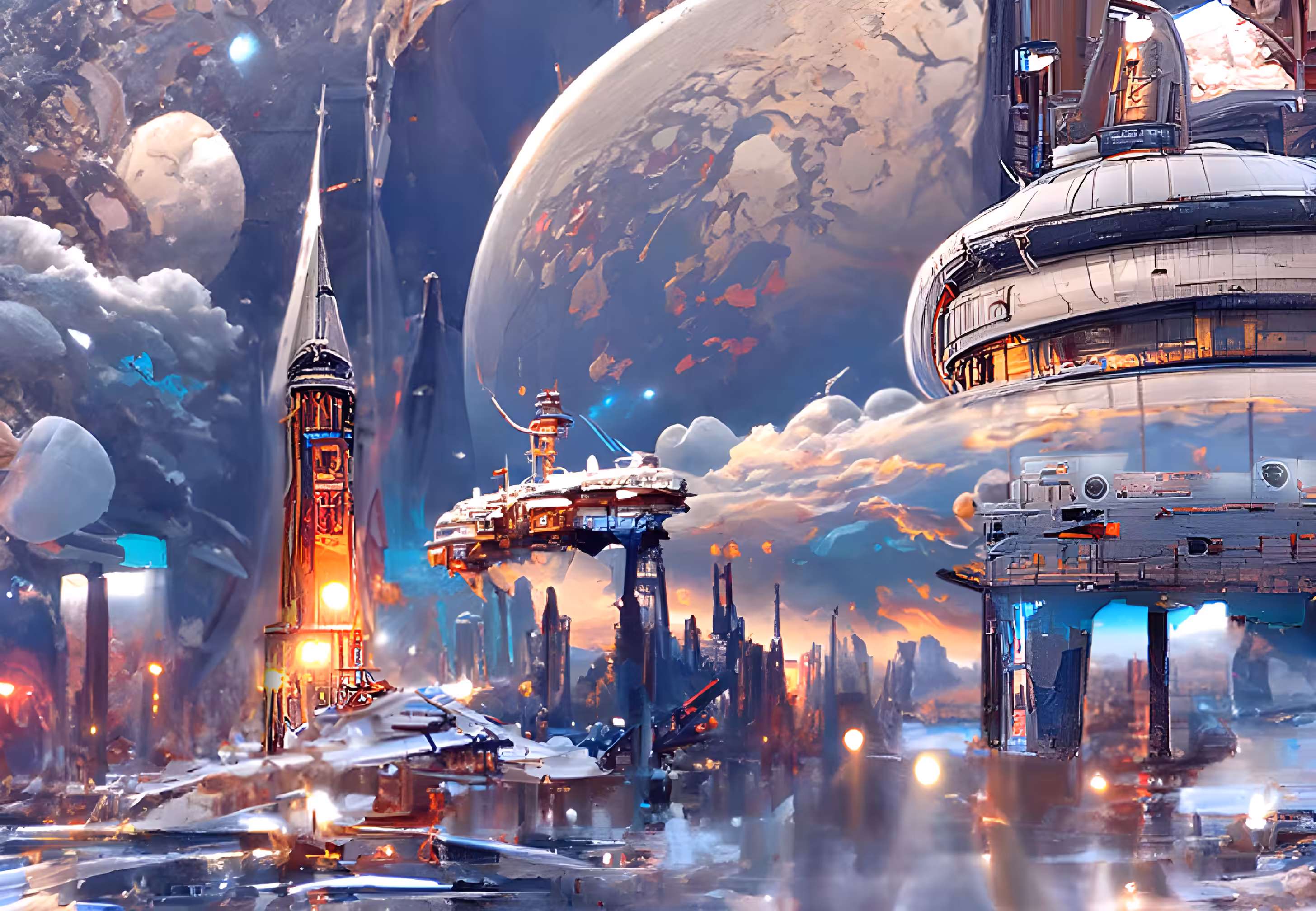 Space base pollution
