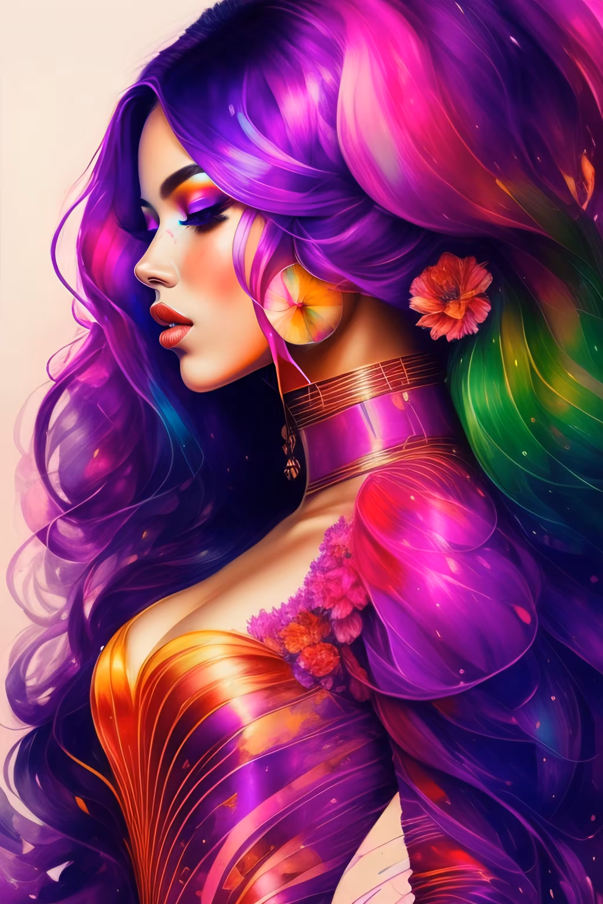 purple girl