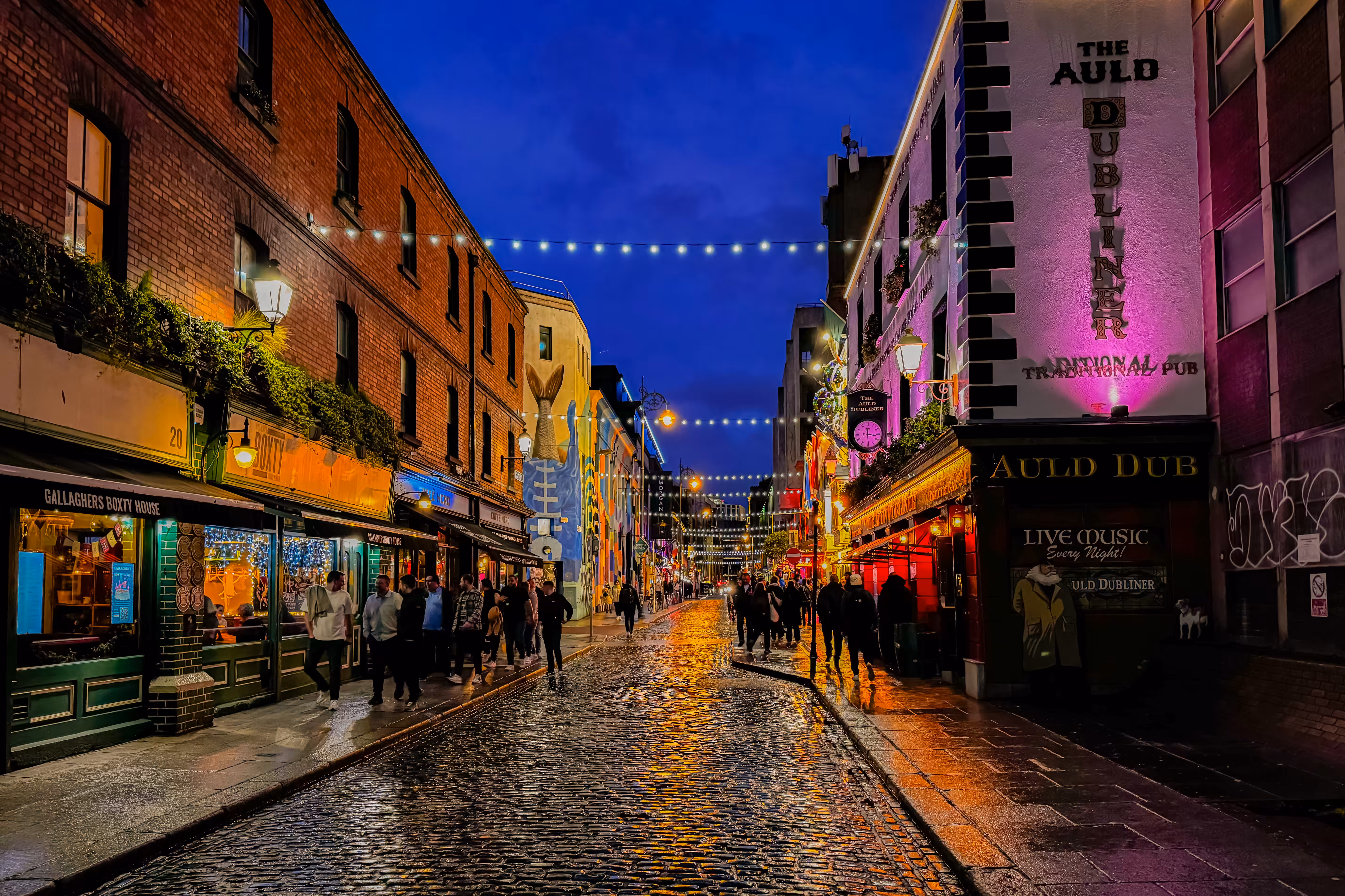 Dublin at night