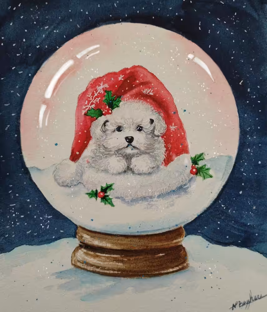 Puppy Santa’s Helper 