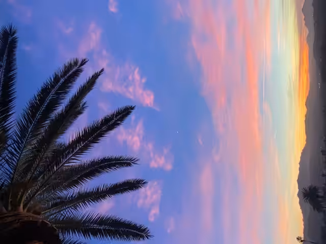 Crescent Moon Sunset