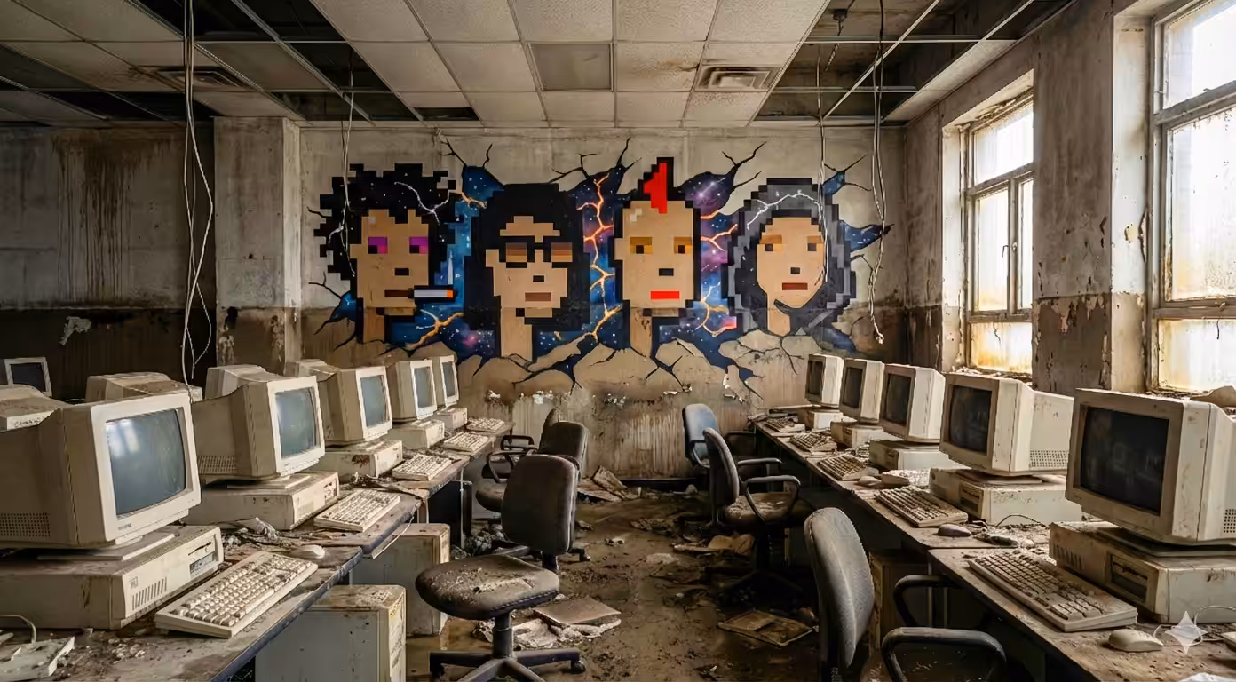 cinematic widescreen: office punks